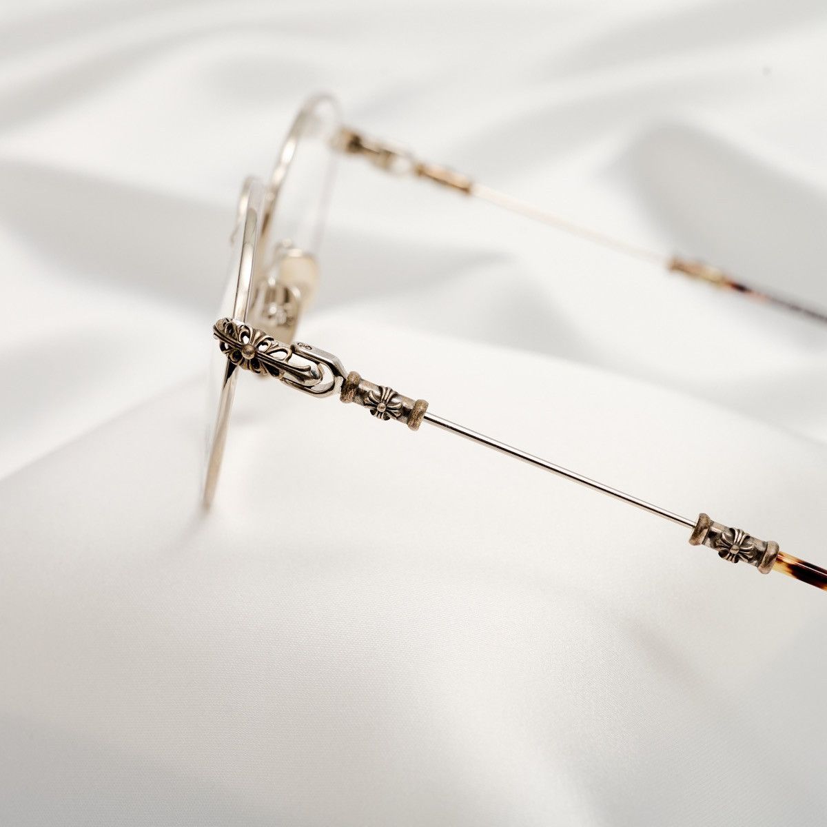 Chrome Hearts CHROME HEARTS BUBBA - A SHINY SILVER - PLASTIC GLASSES Size ONE SIZE - 3 Thumbnail