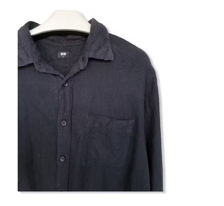 Japanese Brand Japanese Brand Uniqlo plain flannel shirt 👕 Size US L / EU 52-54 / 3 - 2 Thumbnail