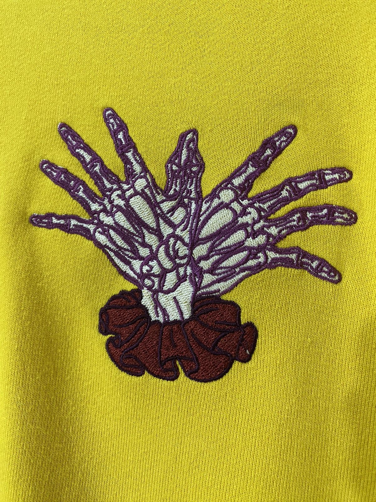 If Six Was Nine Inner Skull Hand Sign Poem Embroidery Details Japanese Style Size US XXL / EU 58 / 5 - 8 Thumbnail