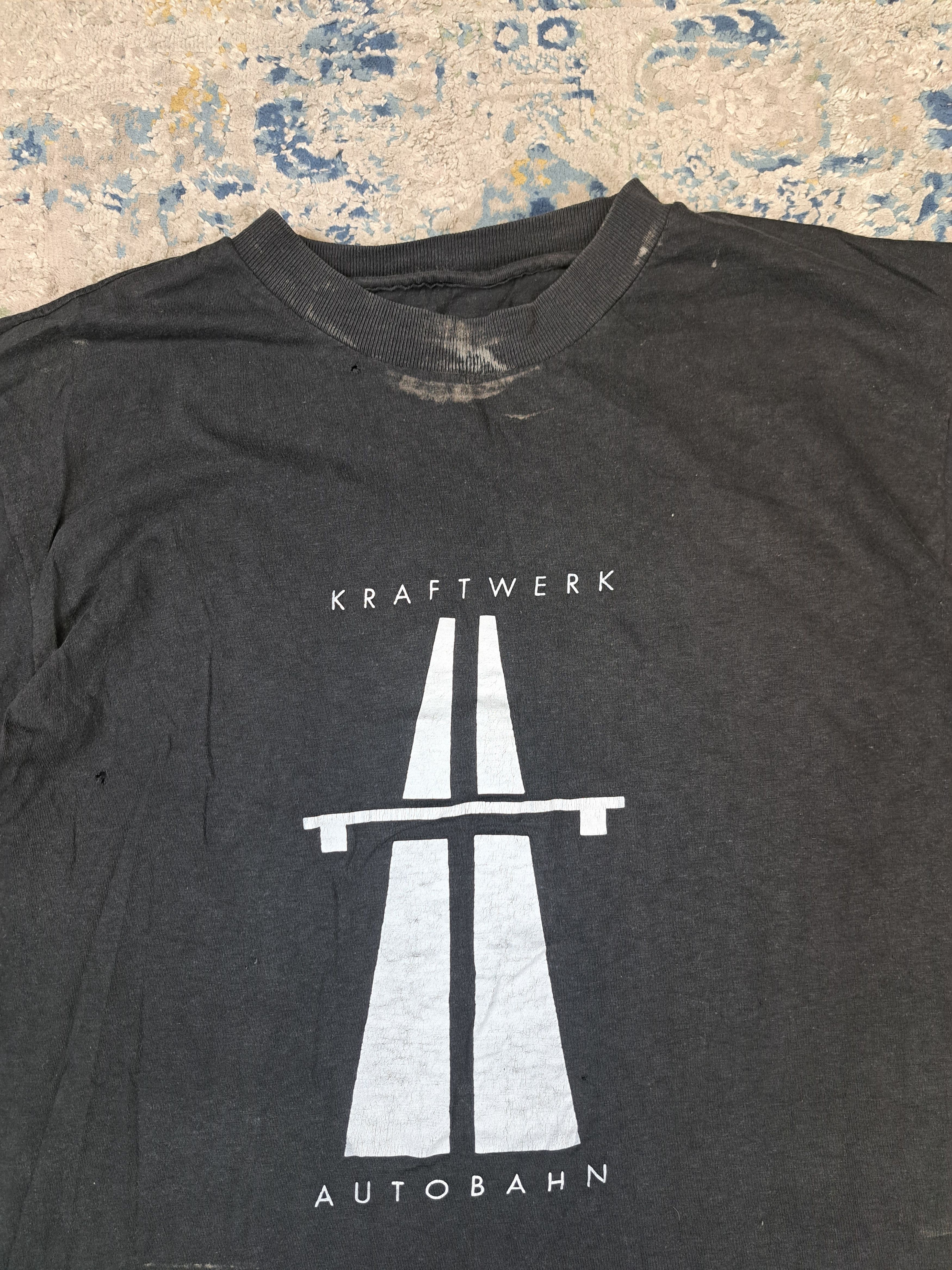 Band Tees Vintage 80s Kraftwerk Autobahn Single Stitch Thrashed Tee Size US L / EU 52-54 / 3 - 3 Thumbnail