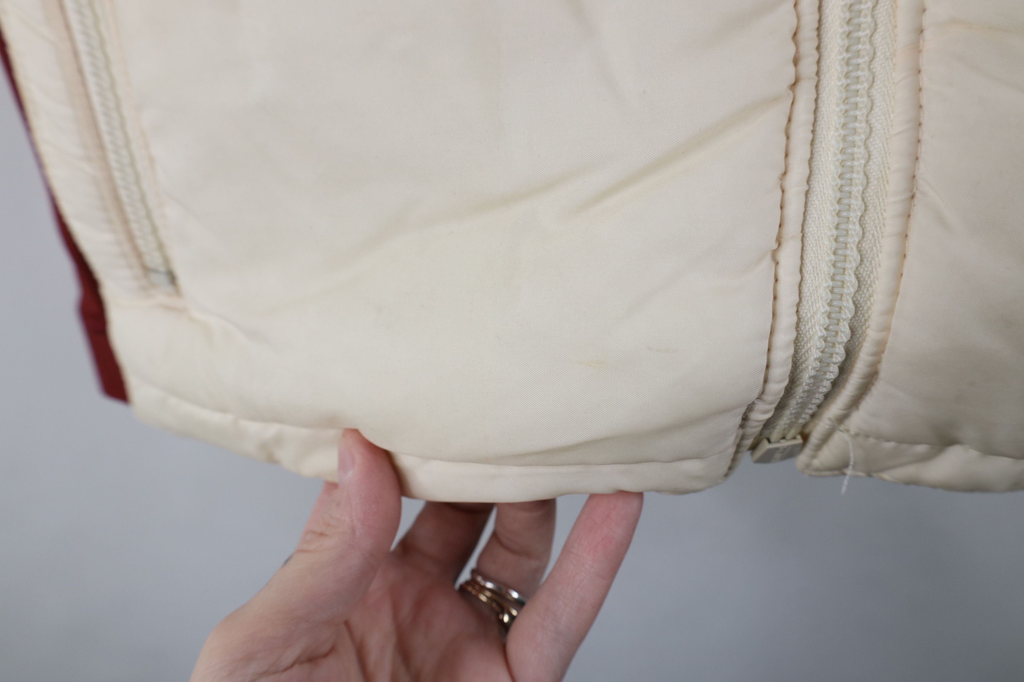 Vintage Vintage 70s Streetwear Full Zip Puffer Vest Jacket Cream Size M / US 6-8 / IT 42-44 - 6 Thumbnail