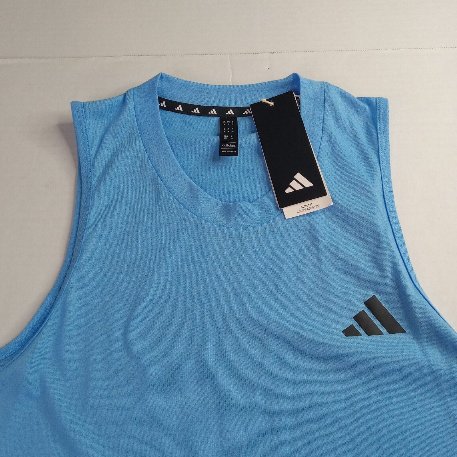 Adidas Adidas Slim Fit Training Essentials Tank Top Men's M Blue Size US M / EU 48-50 / 2 - 2 Thumbnail