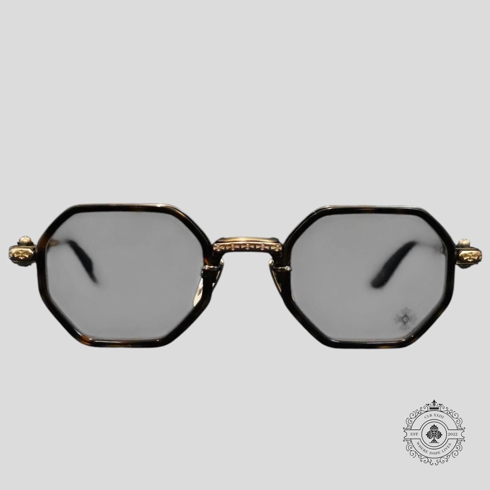 Chrome Hearts Chrome Hearts Tatters Glasses in Tortoise Shell/Gold Size ONE SIZE - 2 Thumbnail