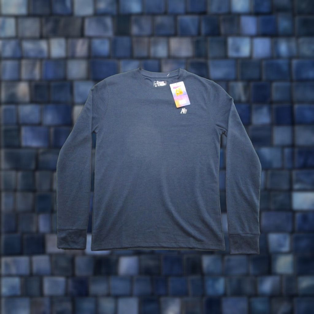 Aeropostale Aeropostale Mens Blue Wool Thermal Undershirt Knit Crew Neck T-Shirt Sleepwear Size S New Size US S / EU 44-46 / 1 - 1 Thumbnail