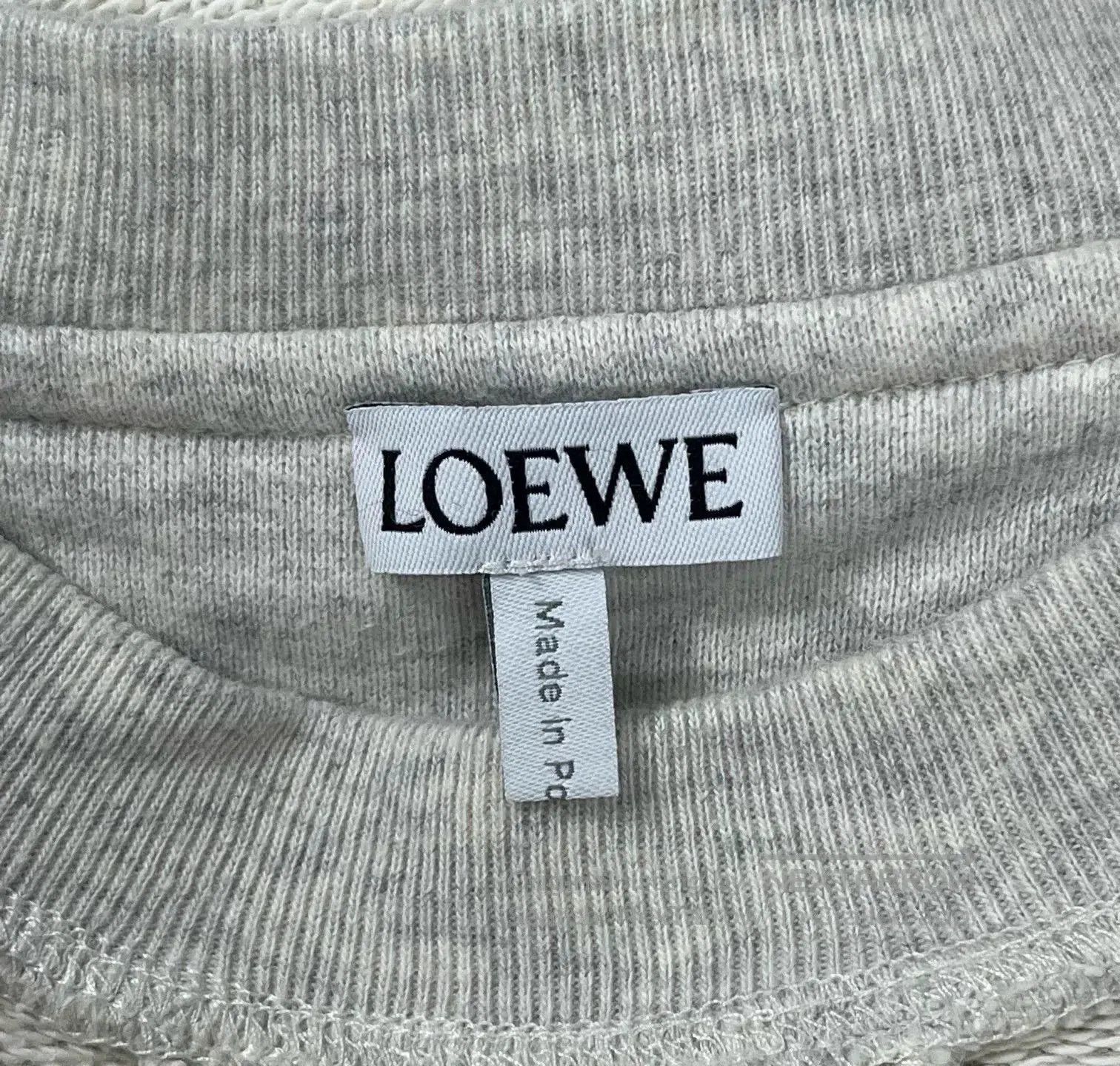 Loewe Loewe Gray Embroidered Logo Sweatshirt. Size US M / EU 48-50 / 2 - 3 Thumbnail