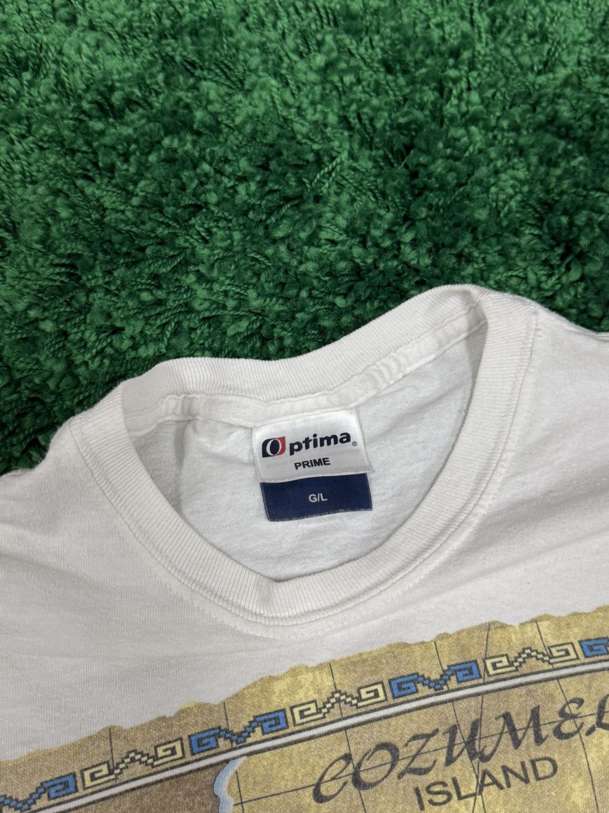 Vintage Vintage Cozumel Island Mexico Map Tee White Large Size US L / EU 52-54 / 3 - 4 Thumbnail