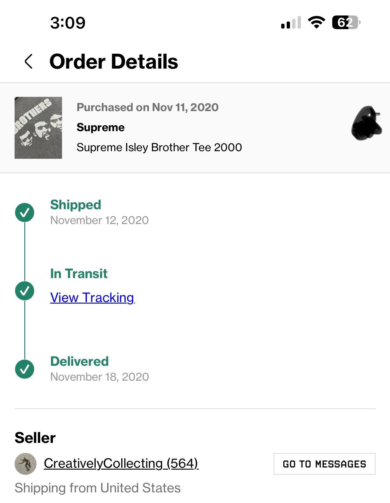 Supreme Supreme “Brothers” Isley Brothers Tee 2000 Size US L / EU 52-54 / 3 - 8 Thumbnail