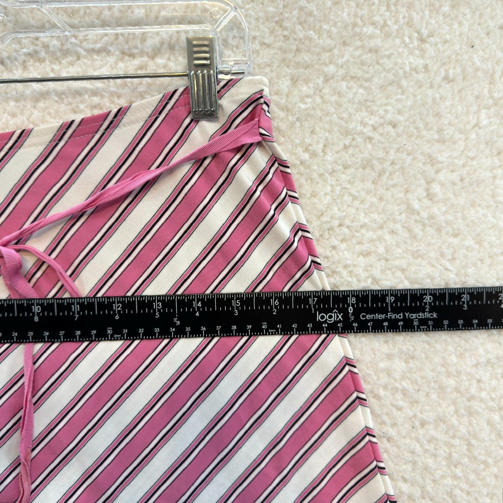 Pinko VINTAGE 90s Y2K Midi Skirt S Pink Slinky Stretch Fairy Grunge Whimsigoth Size 28" / US 6 / IT 42 - 6 Thumbnail