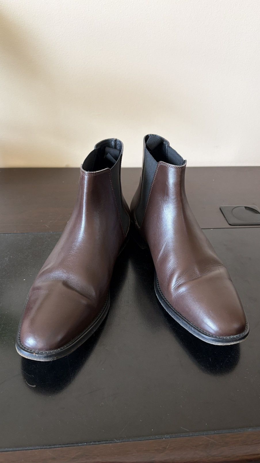 Sandro Sandro Paris Brown Leather Chelsea Boots – Size EU 42 Size US 9 / EU 42 - 2 Thumbnail