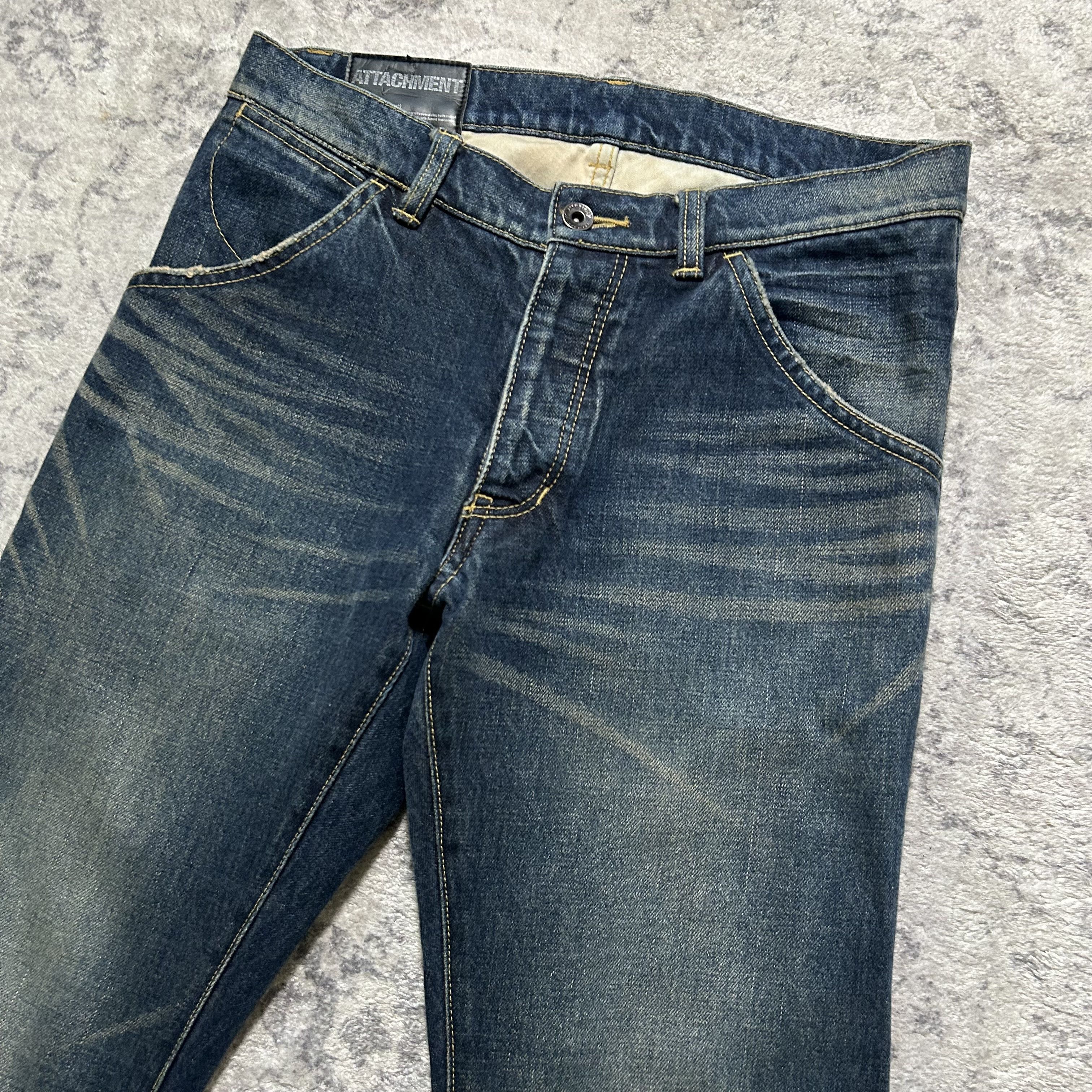 Kazuyuki Kumagai Attachment Kazuyuki Kumagai Attachment J-Cut Bootcut Flared Denim Jeans Size US 30 / EU 46 - 2 Thumbnail