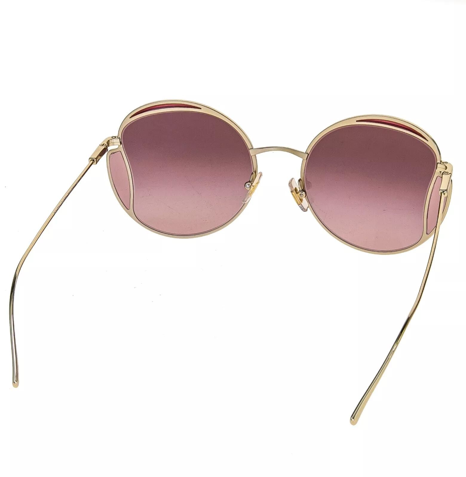 Miu Miu MIU MIU CORE MU56XS Gold Pink Round Metal Fashion 56X Size ONE SIZE - 3 Thumbnail