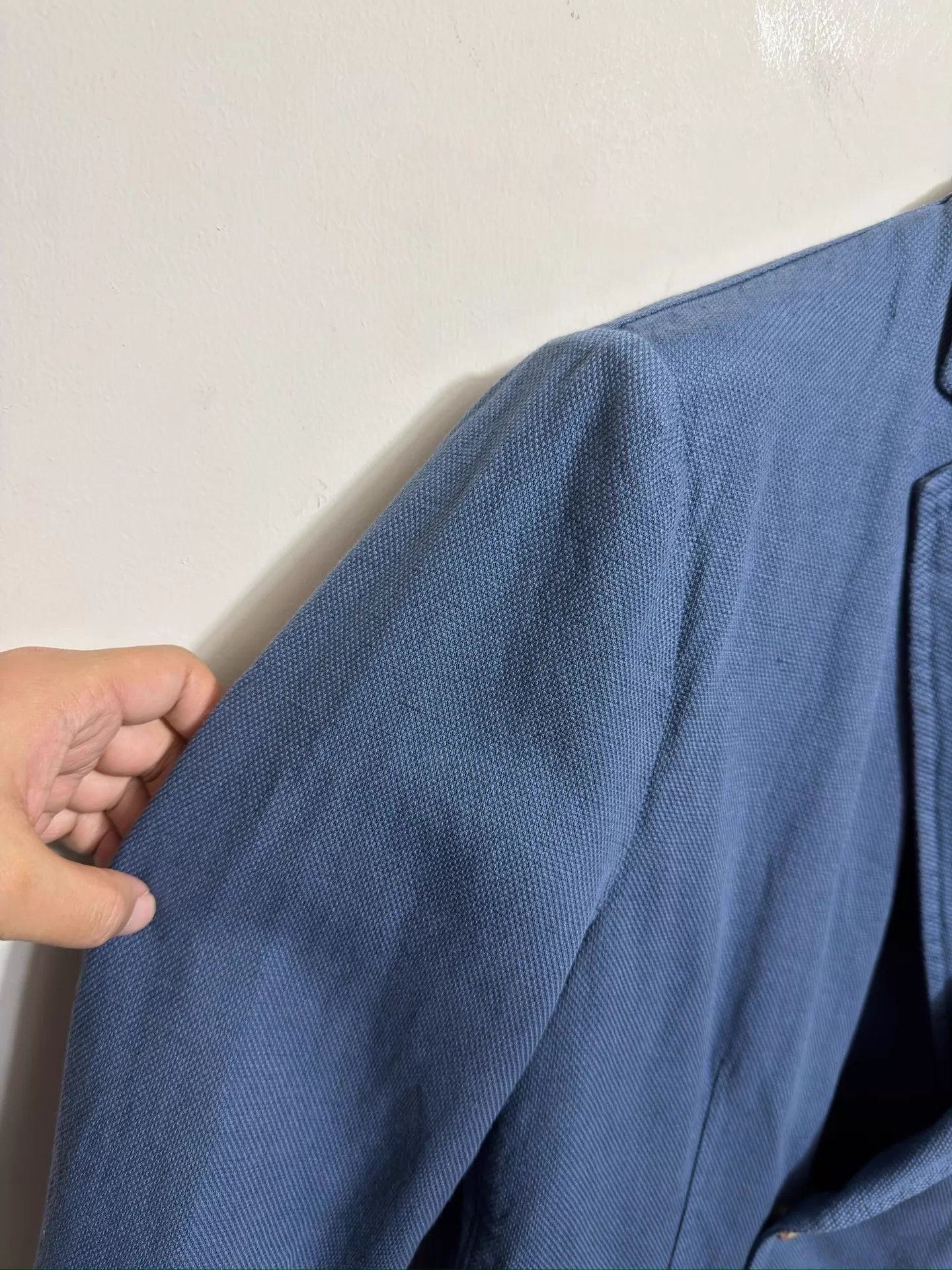 Giorgio Armani Blue Double-Breasted Light Jacket Size US XXS / EU 40 - 4 Thumbnail