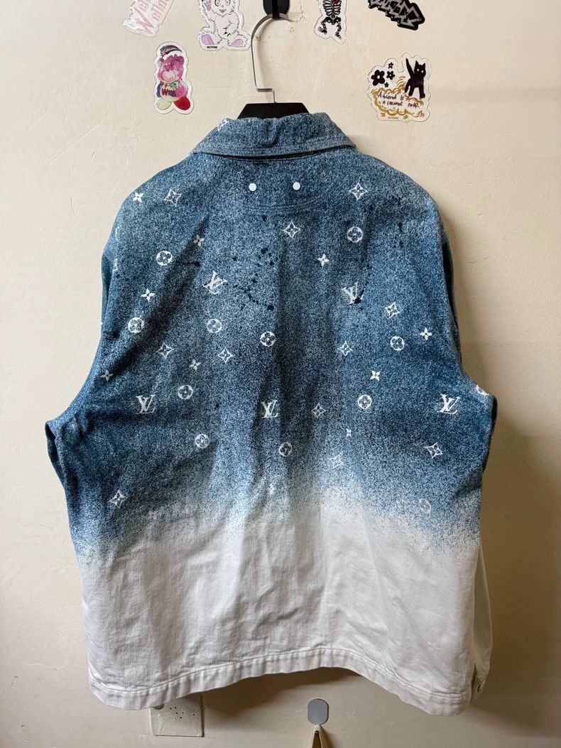 Louis Vuitton Louis Vuitton Star gradient logo denim shirt jacket Size US XL / EU 56 / 4 - 2 Thumbnail