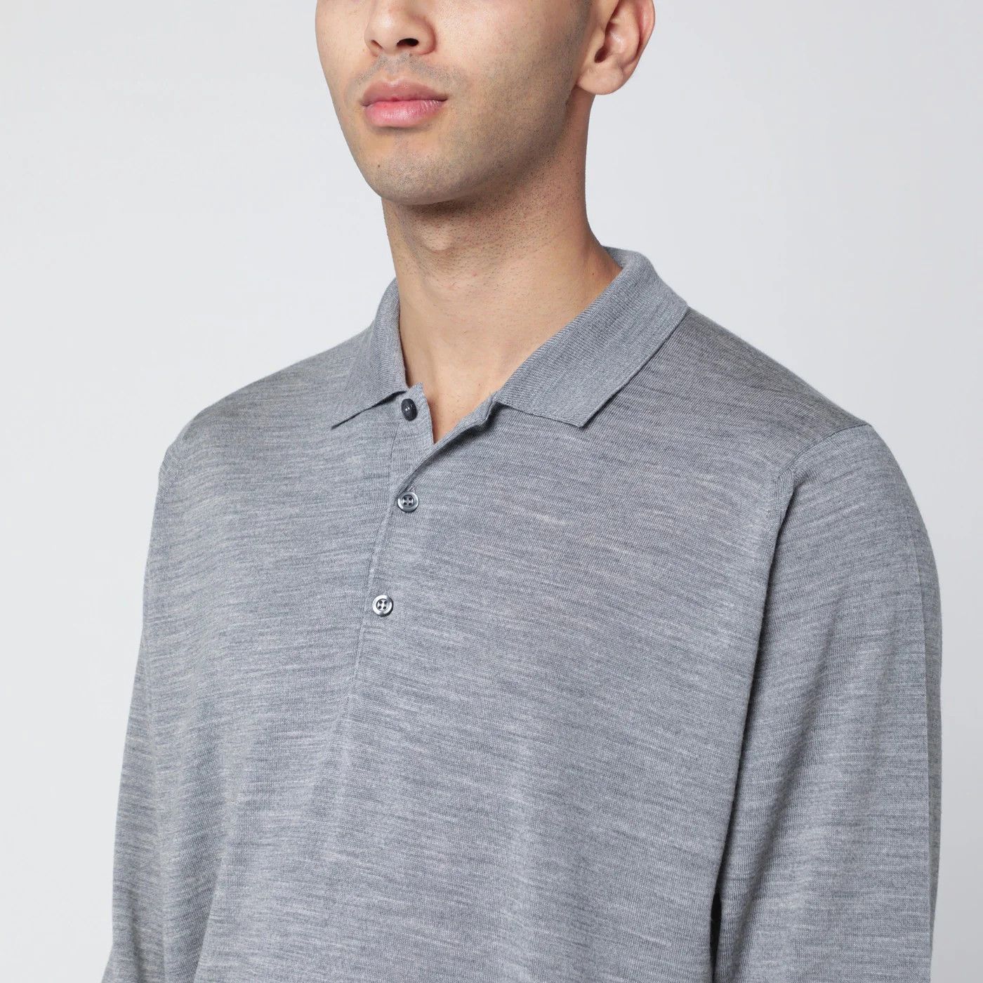John Smedley o1d2blof0526 Cotton Polo Shirt in Gray Size US XXL / EU 58 / 5 - 4 Thumbnail