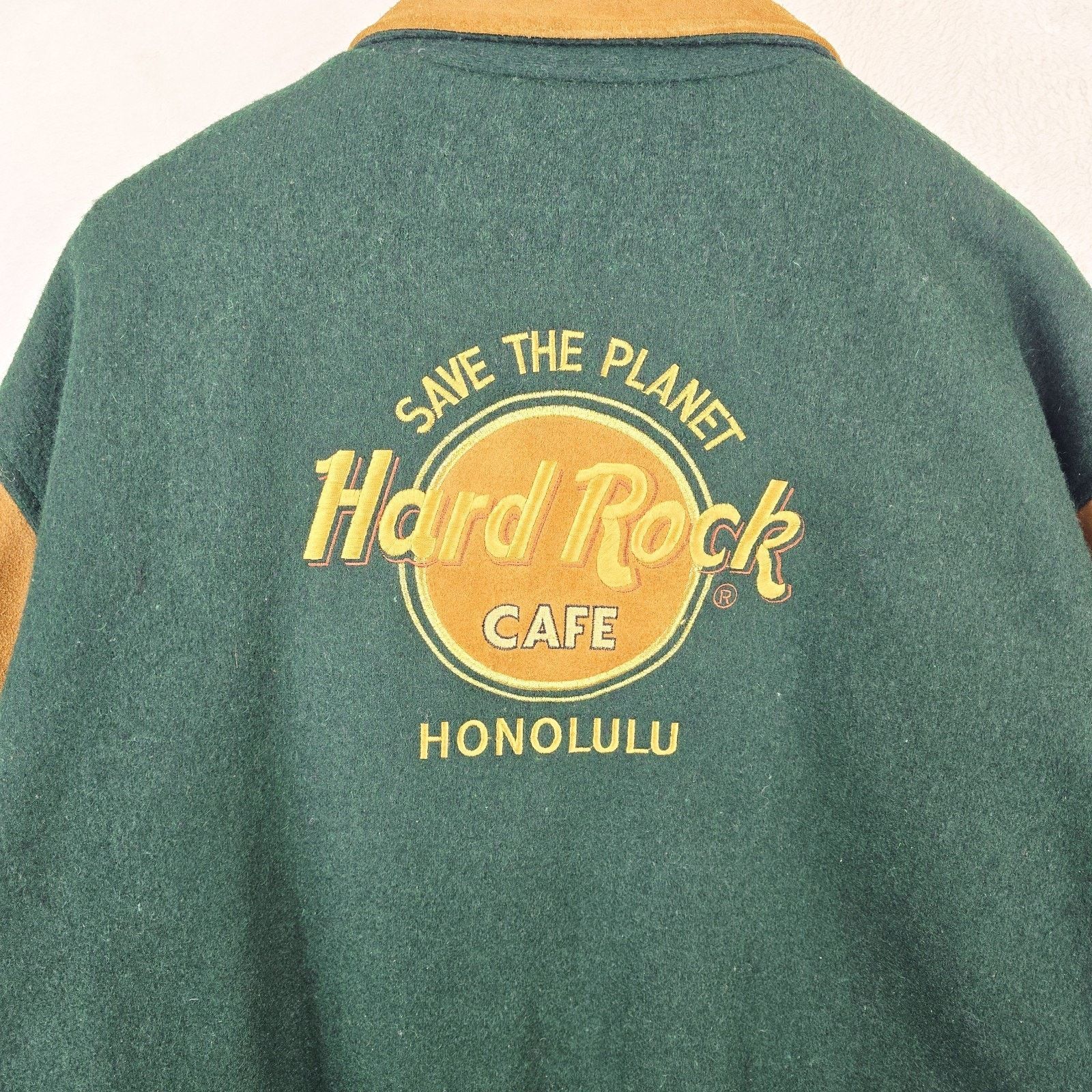 Hard Rock Cafe Vintage Hard Rock Cafe Honolulu Bomber Jacket XL Wool Size US XL / EU 56 / 4 - 14 Thumbnail