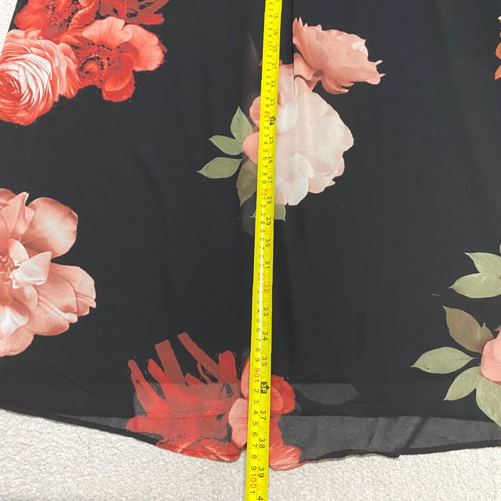 Coldwater Creek Coldwater Creek Womens Dress 1X Plus Multicolor Floral Chiffon Tunic Lined Size XL / US 12-14 / IT 48-50 - 5 Thumbnail