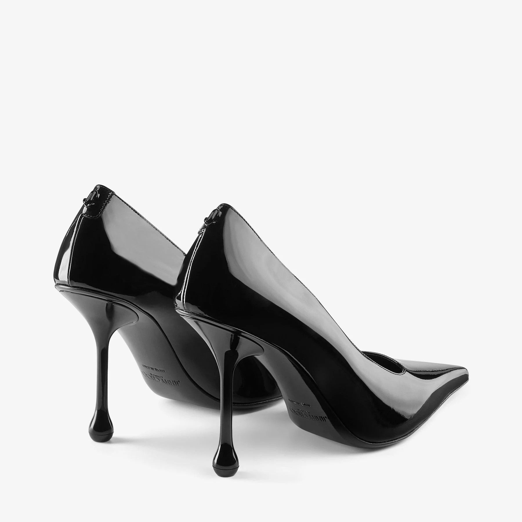 Jimmy Choo o1s22i1n1024 Ixia 95 Patent Leather Pumps in Black Size US 10 / IT 40 - 6 Thumbnail