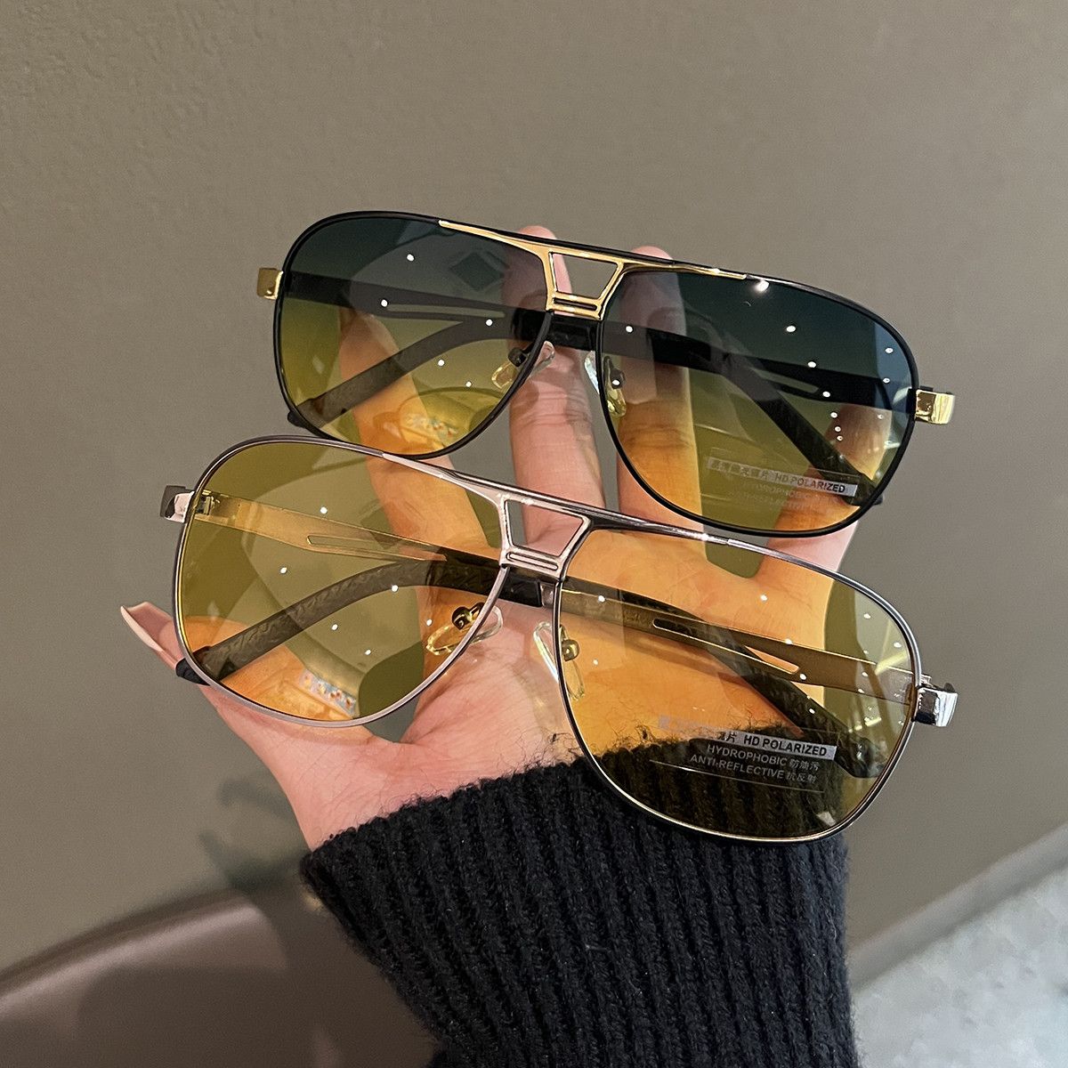 VIBE Dark Street ins style custom avant-garde sunglasses Size ONE SIZE - 1 Thumbnail