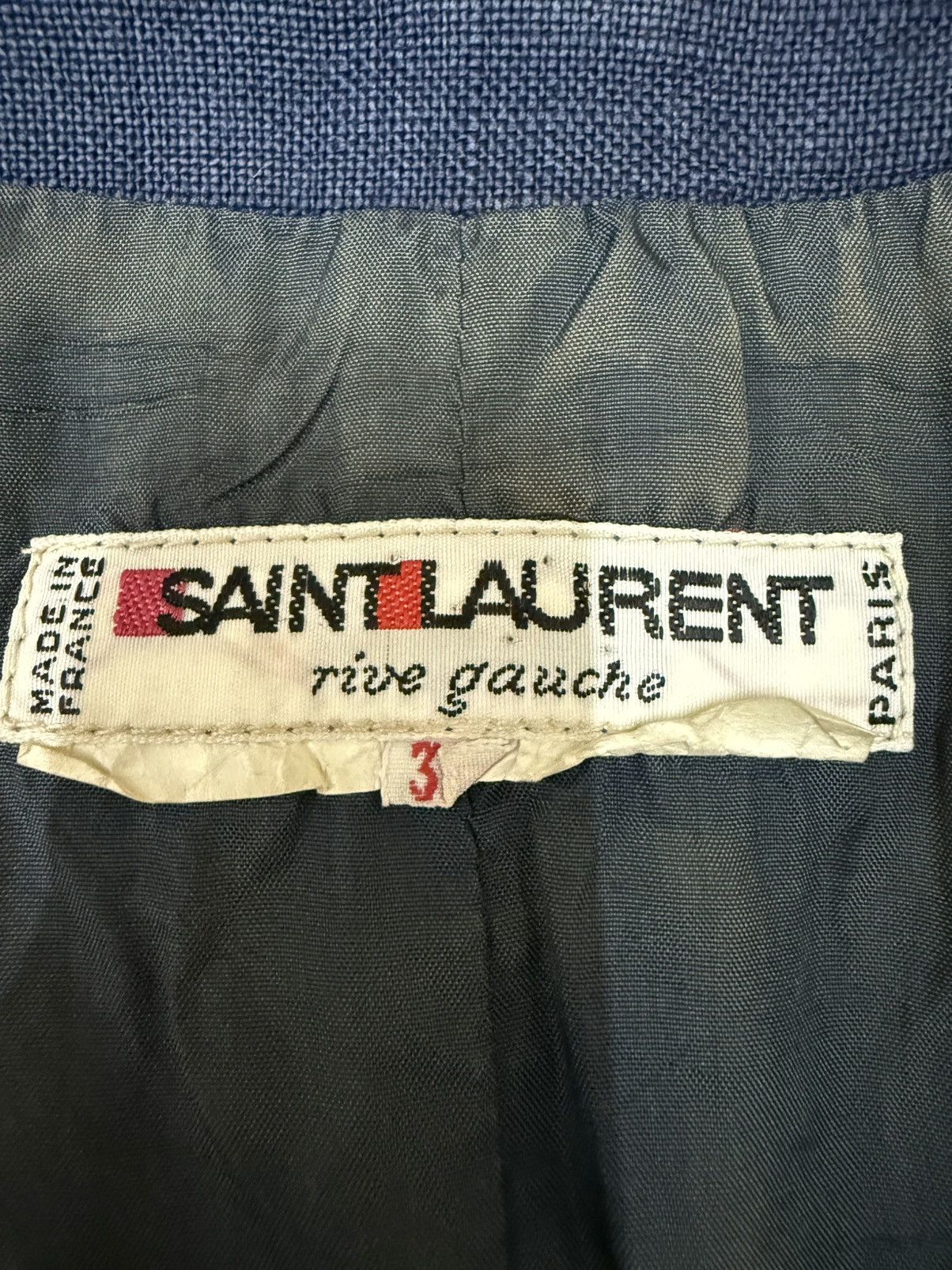 Saint Laurent Paris YVES SAINT LAURENT PARIS RIVE GAUCHE 1970’s LINEN DAY DRESS Size XS / US 0-2 / IT 36-38 - 5 Thumbnail