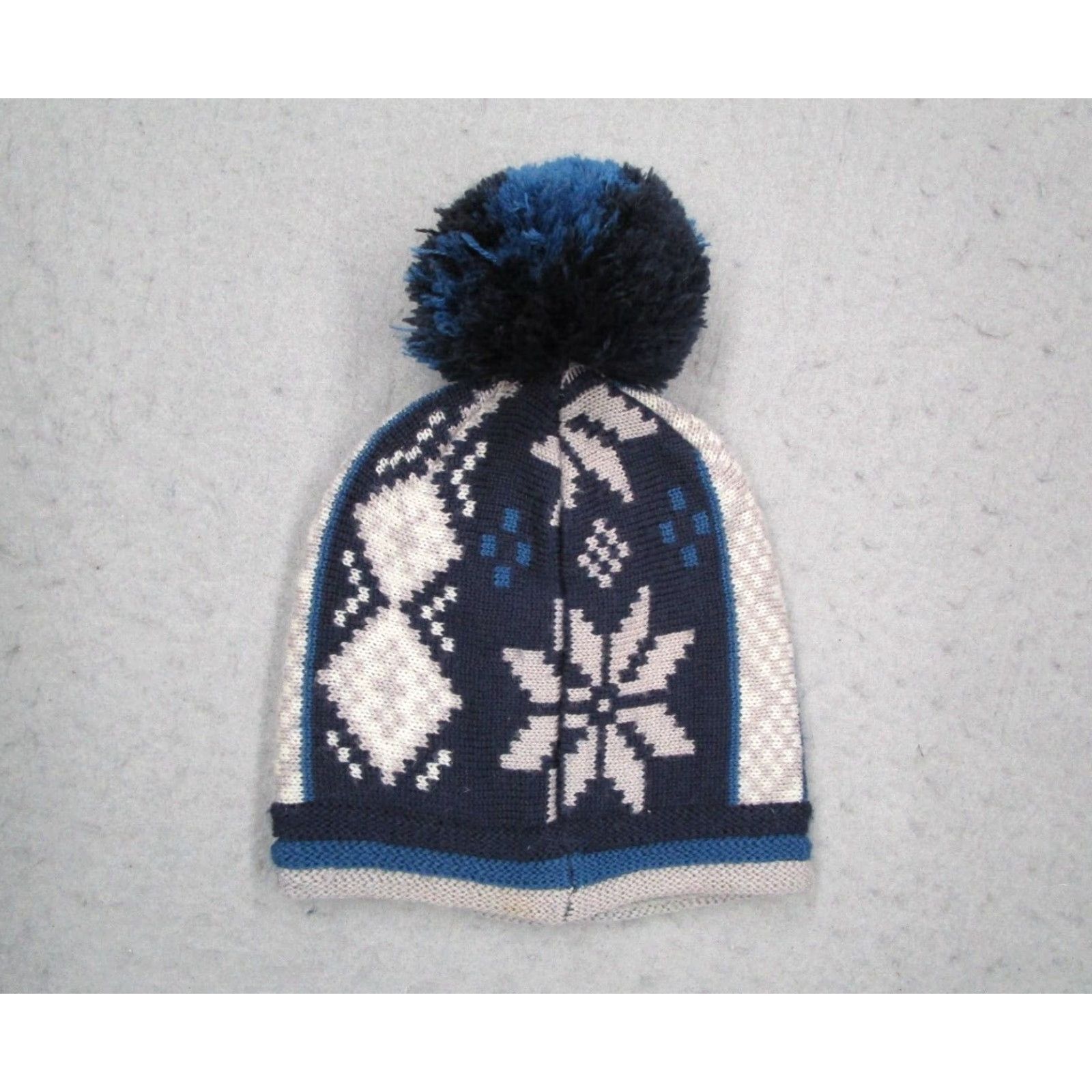 Smartwool SmartWool Hat Small Black Beanie Merino Wool Blend Knit Pom Snowflake Womens Size ONE SIZE - 2 Thumbnail