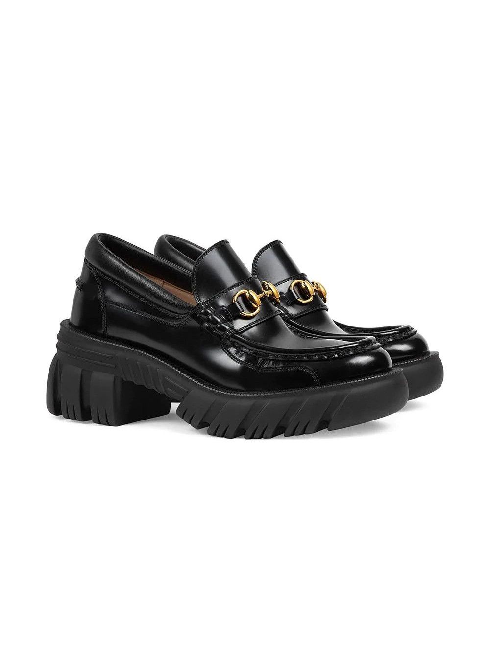 Gucci o1s1wg110225 Women's Loafers With Horsebit in Black Size US 10 / IT 40 - 3 Thumbnail