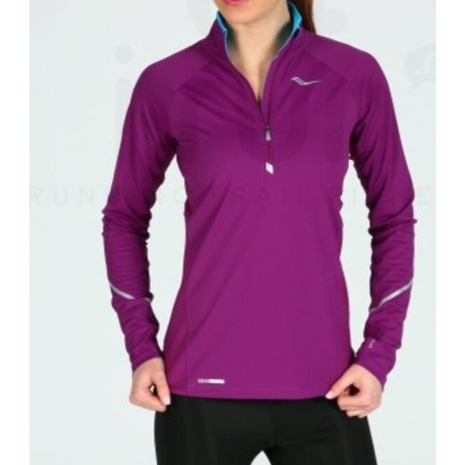 Saucony Saucony Womens Nomad Sportop Jacket Purple Size M A003301 Size M / US 6-8 / IT 42-44 - 1 Thumbnail