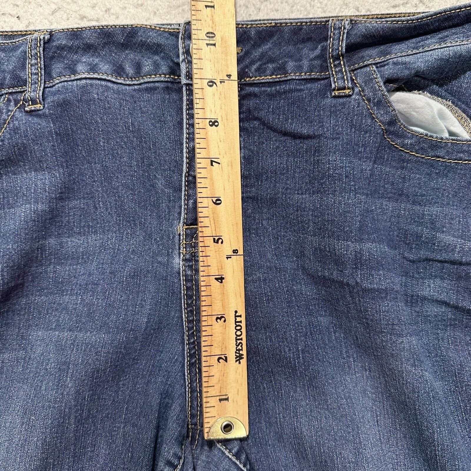 Other Torrid 20 Short Skinny Mid Rise Stretch Blue Jeans 40x28 Size 42" / US 20 - 12 Thumbnail