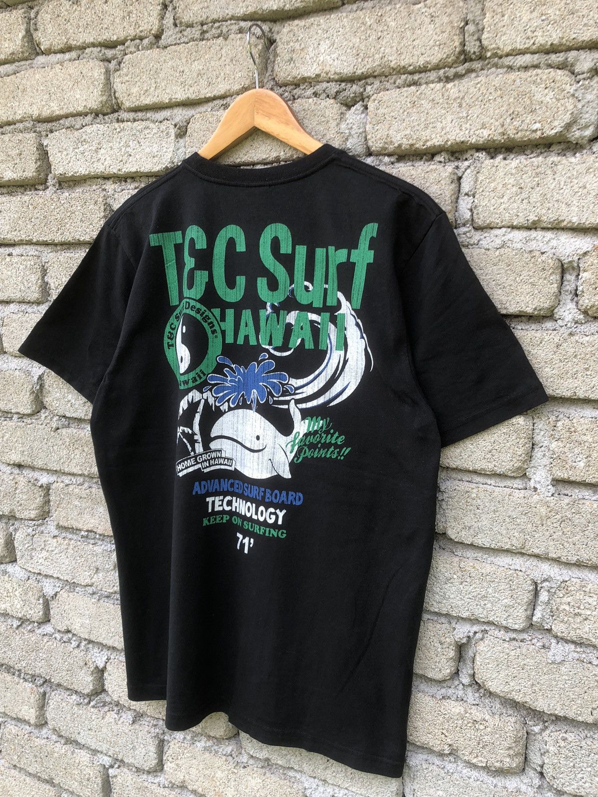 Japanese Brand Vintage Y2K T&C Surf Hawaii Crazy Backhit Tee Size US L / EU 52-54 / 3 - 3 Thumbnail