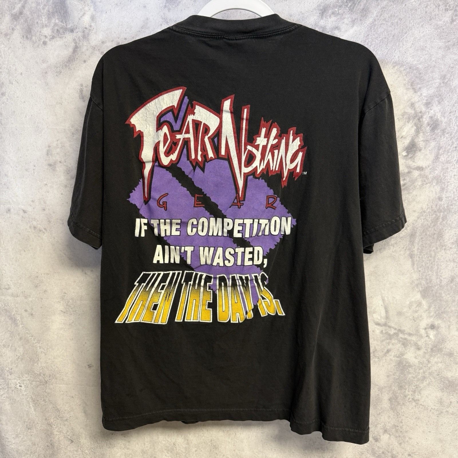 Vintage Vintage American Thunder Nothing to Fear T Shirt Mens Large Size US L / EU 52-54 / 3 - 1 Thumbnail