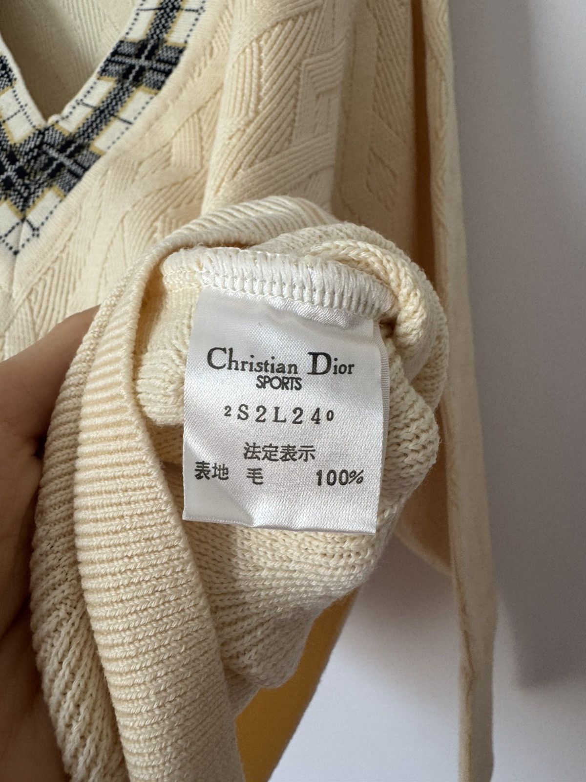 Dior Christian Dior beige jumper Size L / US 10 / IT 46 - 8 Thumbnail