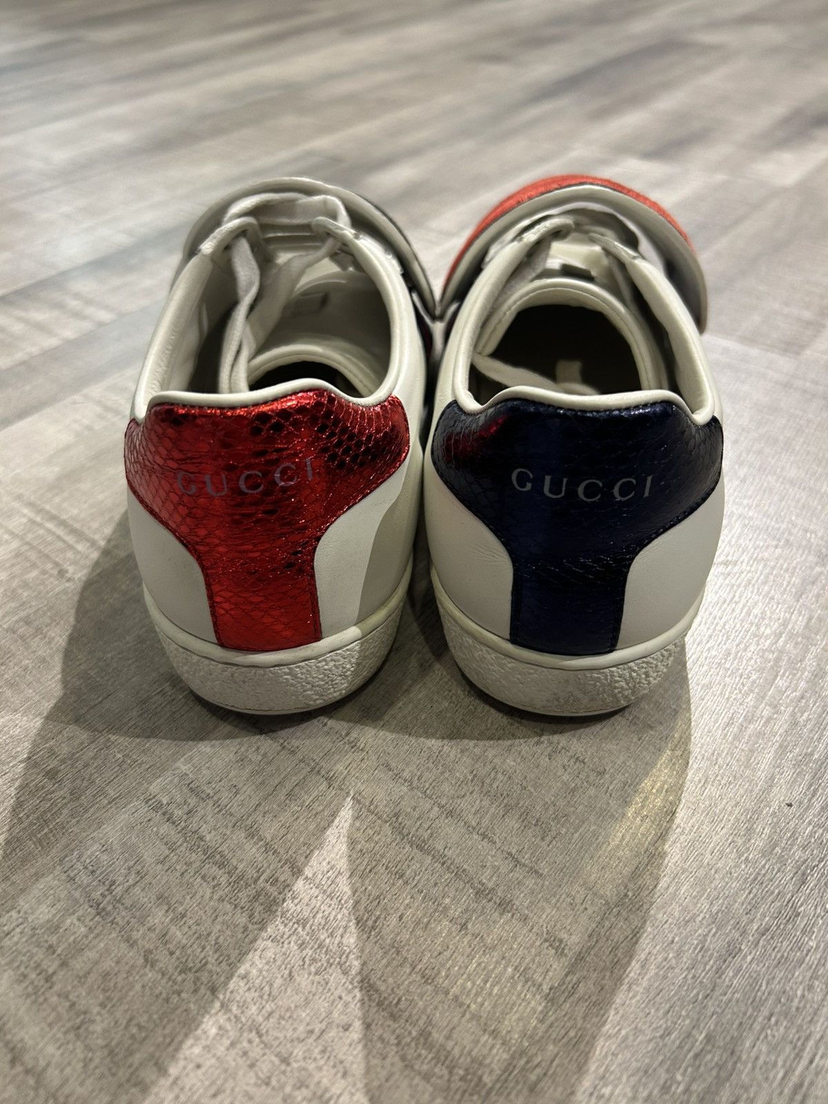 Gucci Gucci Ace "Blind For Love" Flatbottom Sneaker Size US 5 / EU 37 - 4 Thumbnail
