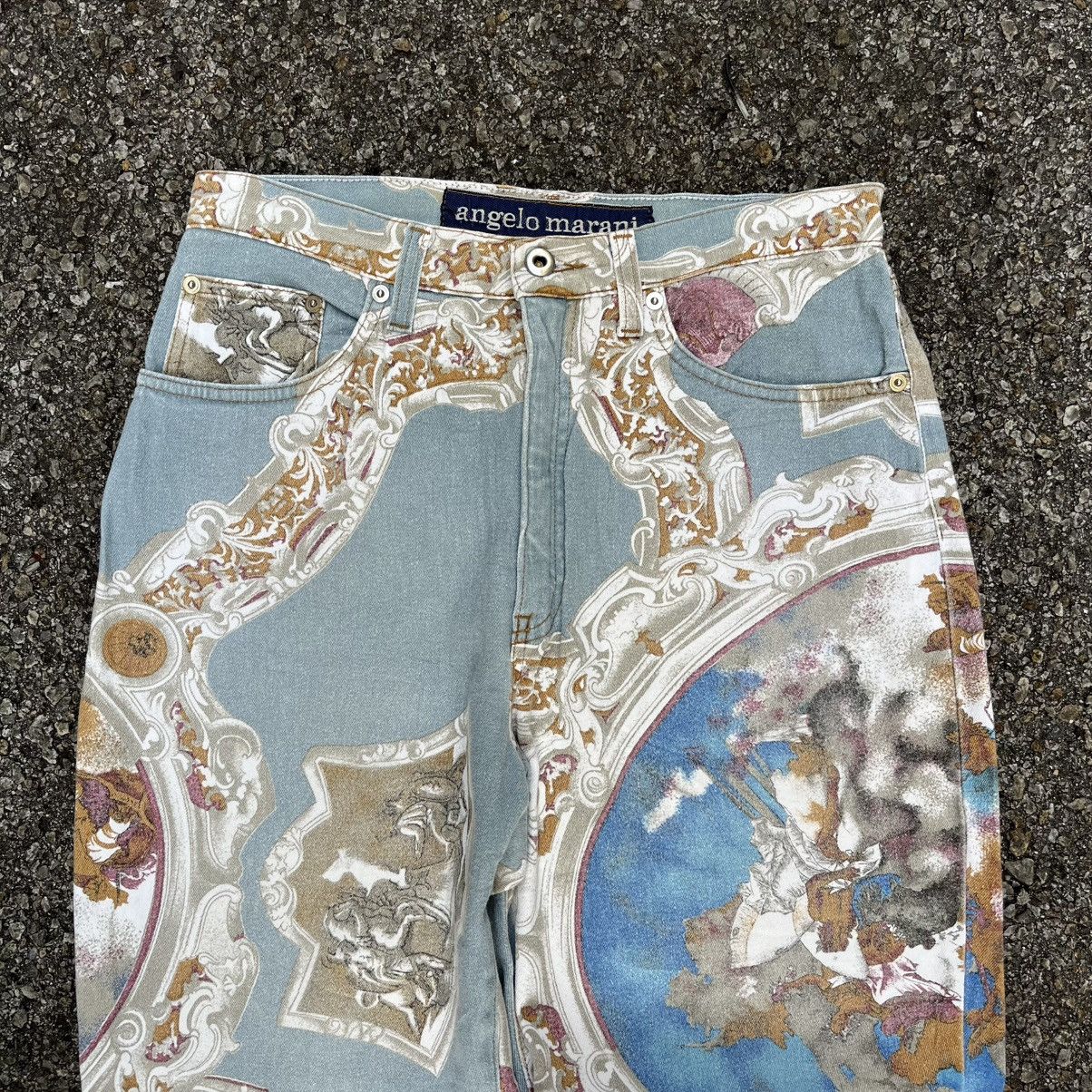 Vintage Rare Angelo Marani Graphic Pants Size US 29 - 3 Thumbnail