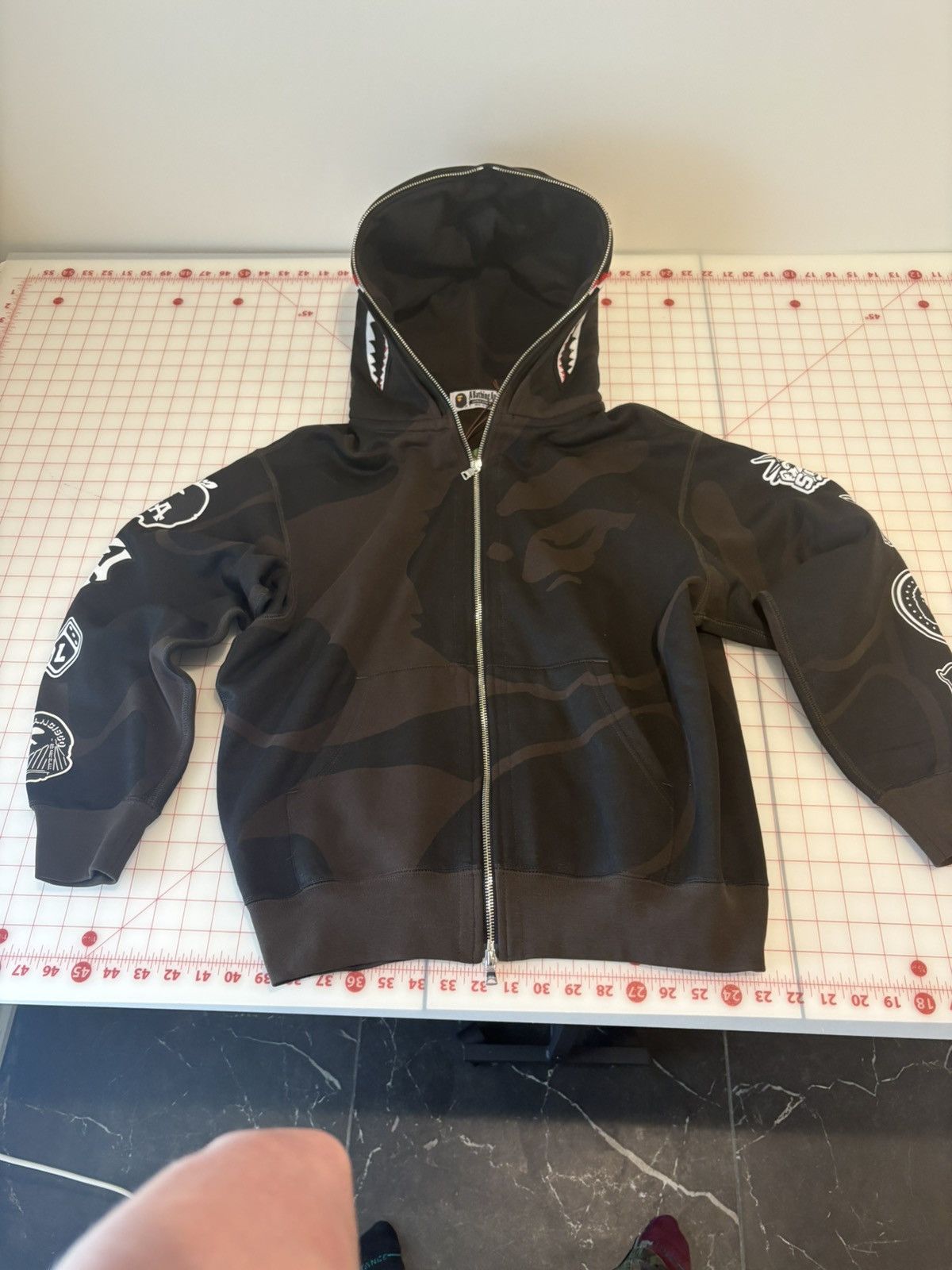 Bape Bape usa double shark hoodie Size US S / EU 44-46 / 1 - 2 Thumbnail