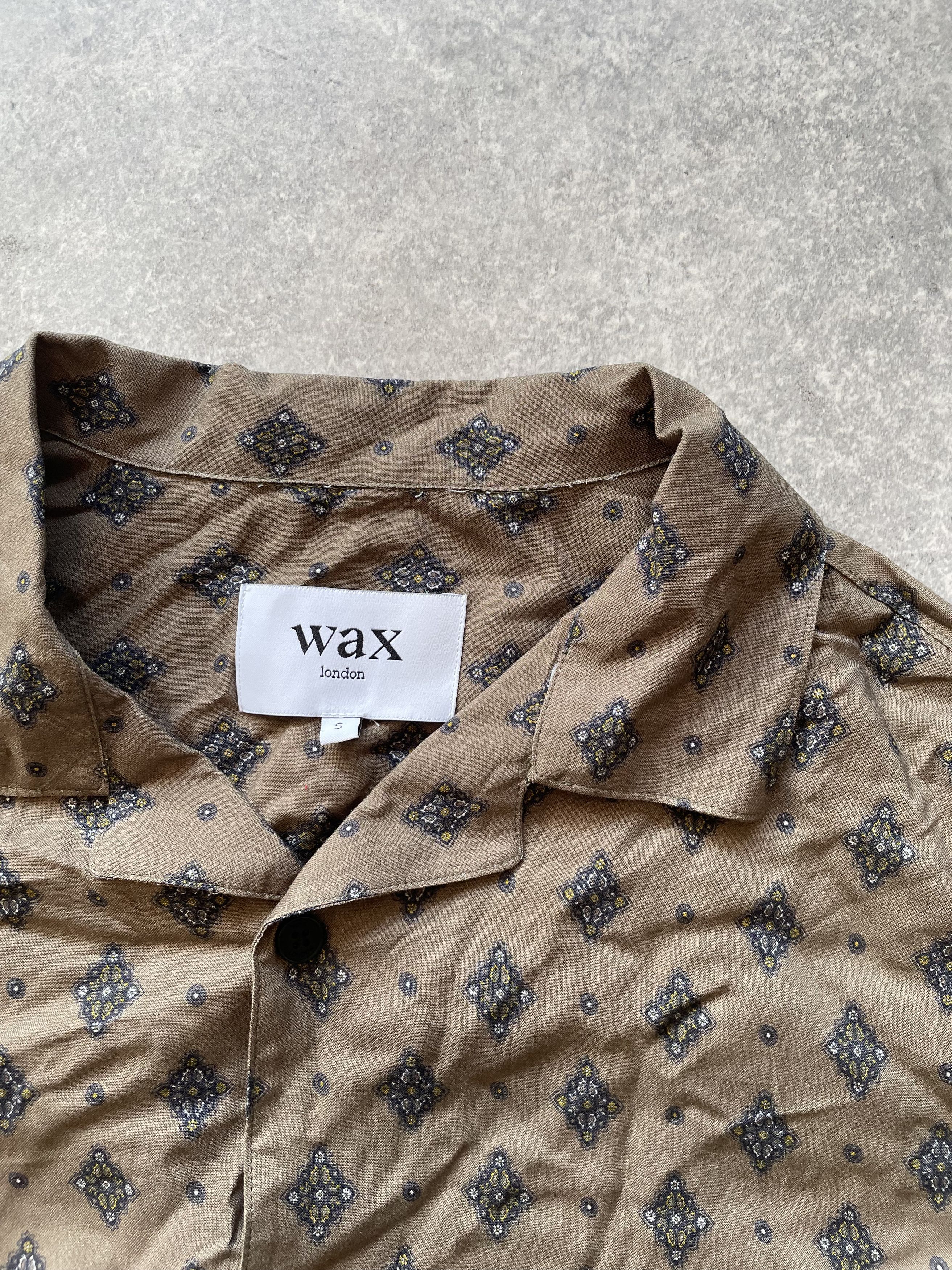 Wax London Wax London - Short Sleeve Shirt Tan Size US S / EU 44-46 / 1 - 3 Thumbnail