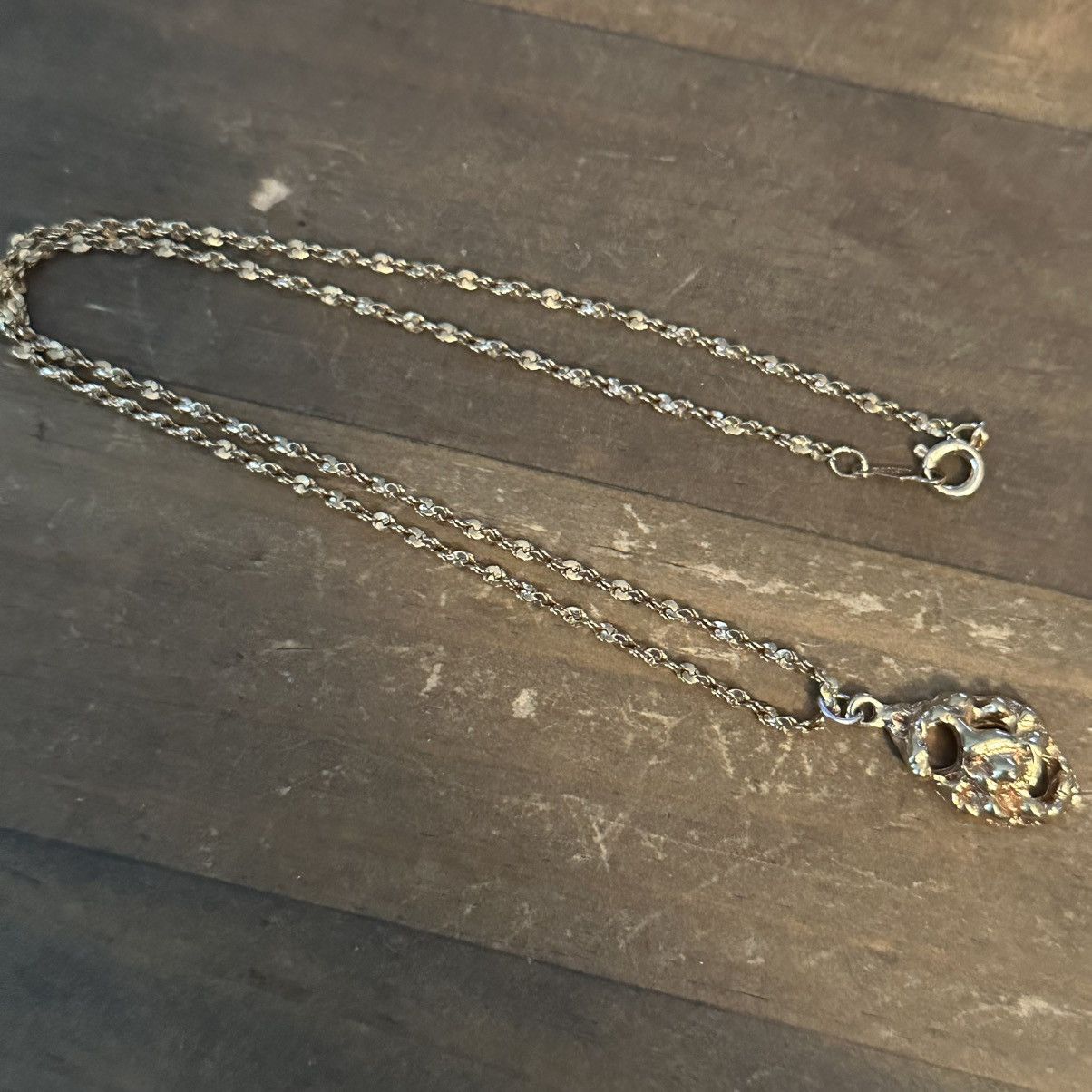 Vintage Vintage 14KGODG nugget pendant necklace Size ONE SIZE - 7 Thumbnail