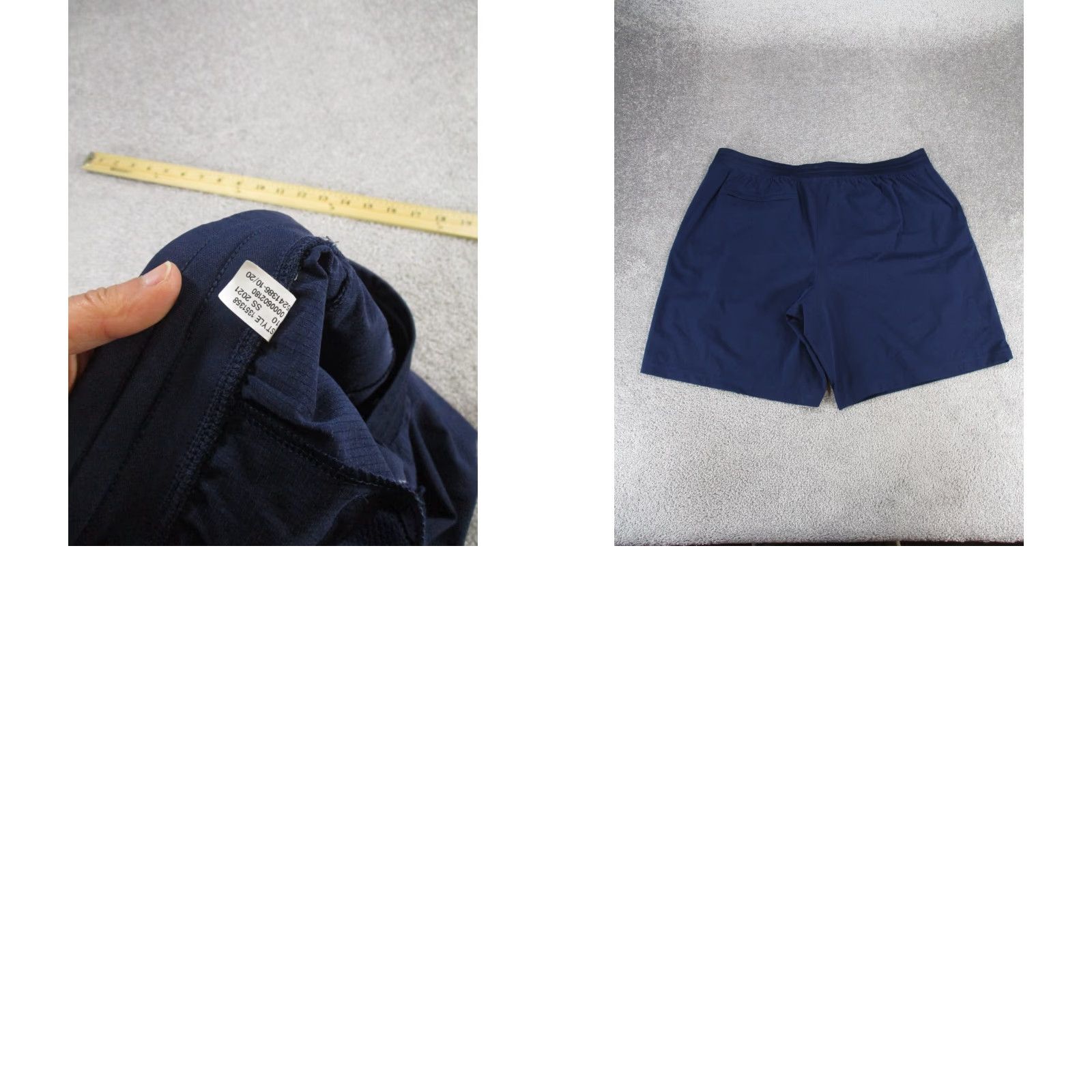Under Armour Under Armour Shorts Womens 2XL Navy Blue Breathable Athletic Workout Colorful Logo 90s? Size 40" / US 18 - 8 Thumbnail