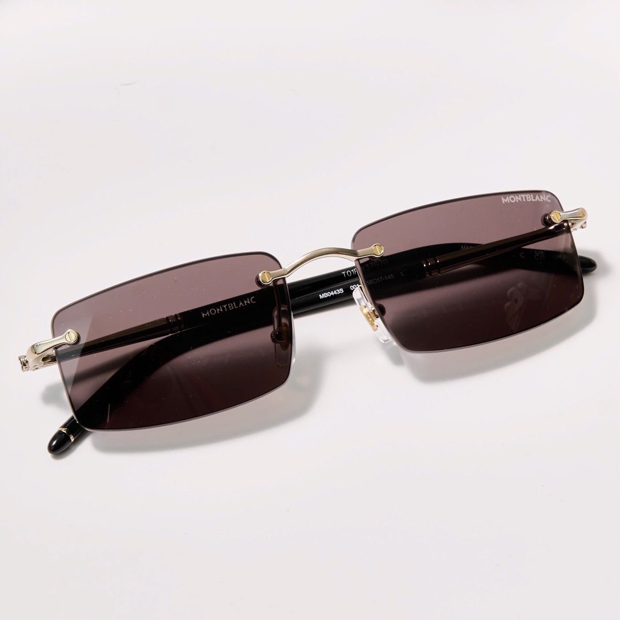 Montblanc MONTBLANC MB0443S 001 SUNGLASSES Size ONE SIZE - 6 Thumbnail