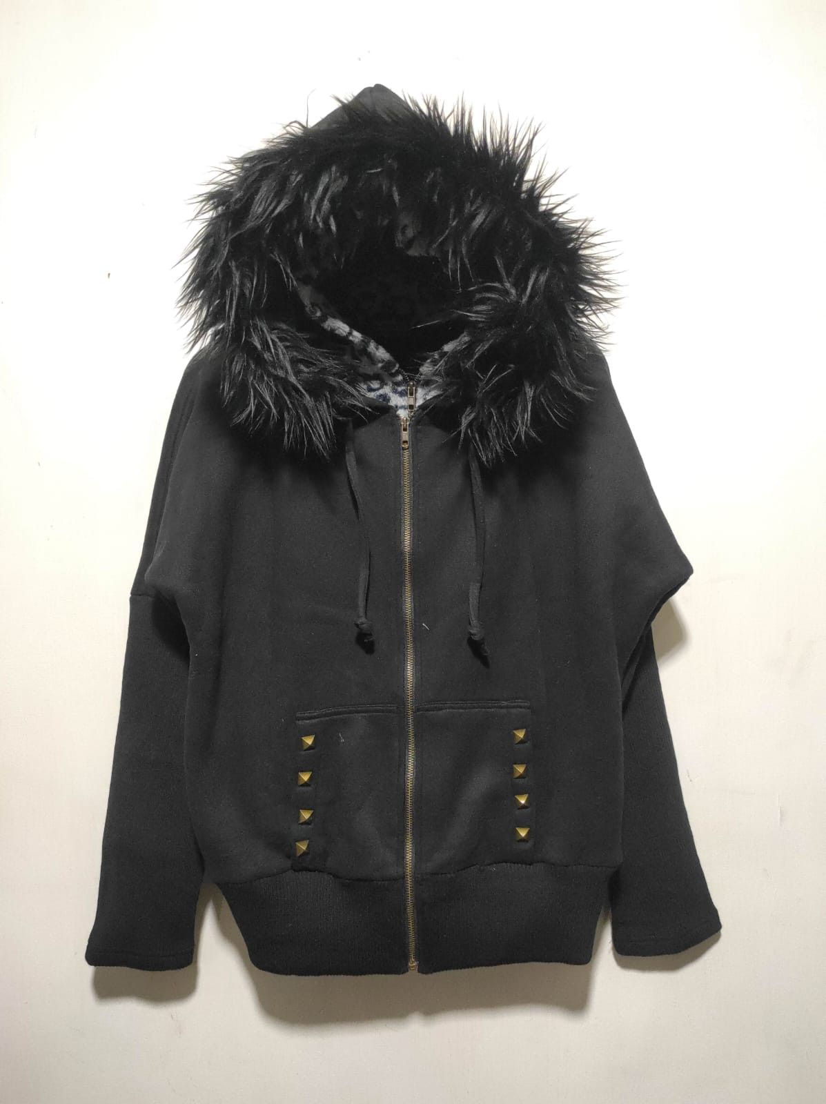 Japanese Brand She's Big Leopard double later zip fur hoodie LGB style vkei Size US M / EU 48-50 / 2 - 13 Thumbnail