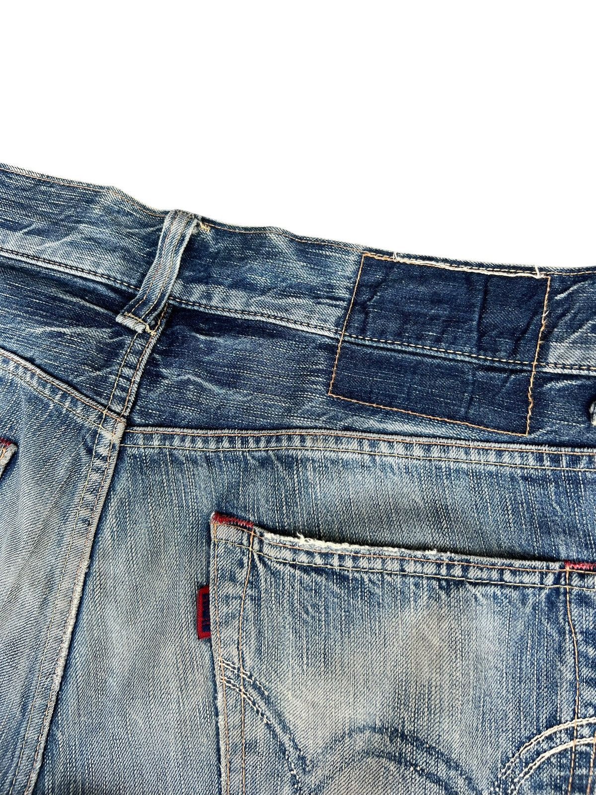 Edwin Vintage Y2K Edwin 503 BT500 Dirty Mud Denim Flare Jeans Size US 32 / EU 48 - 17 Thumbnail