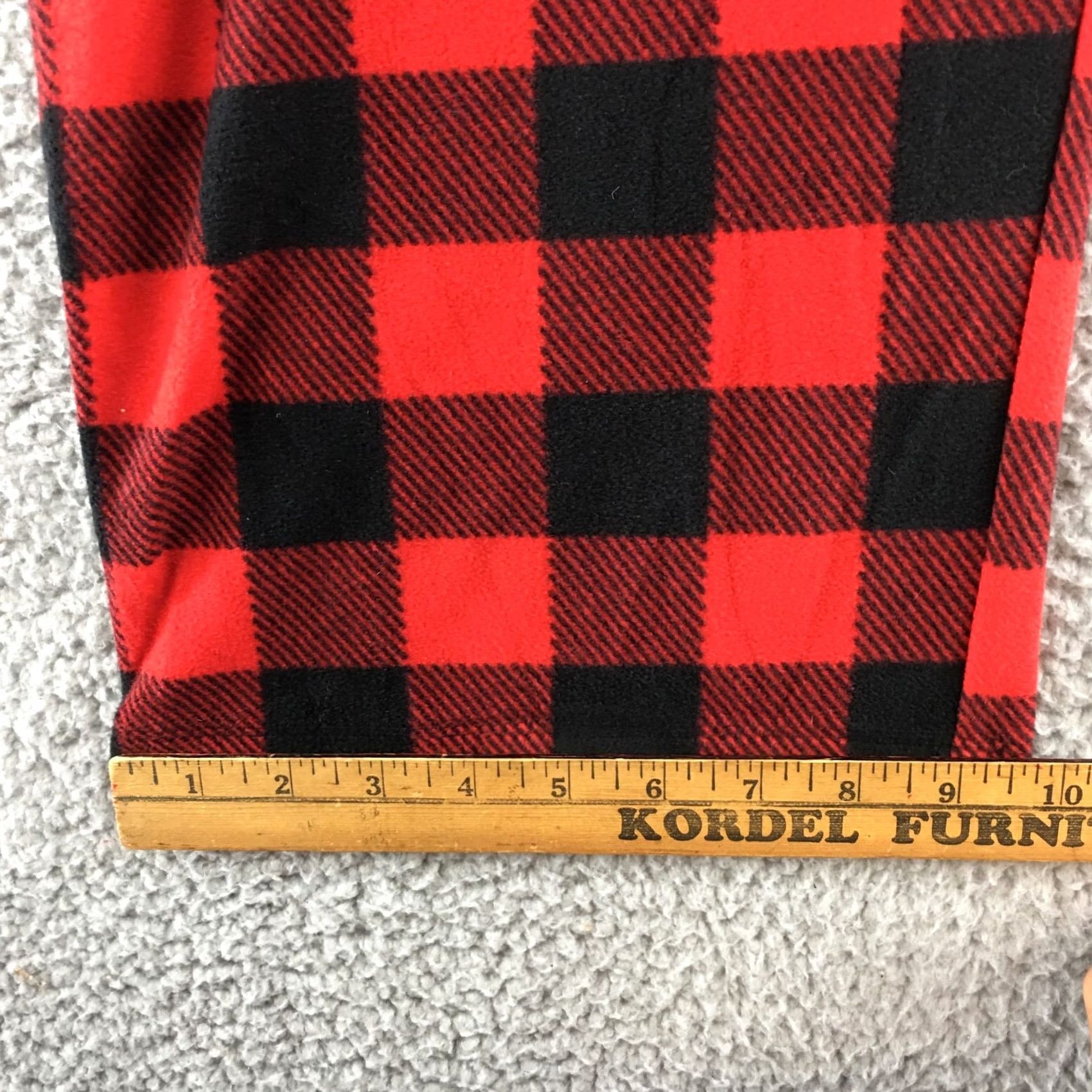 Vintage Wondershop Red Black Checkered Straight Leg Pants Womens 1X Pull On High Rise Pajama Pants Mens? Size 40" / US 18 - 7 Thumbnail