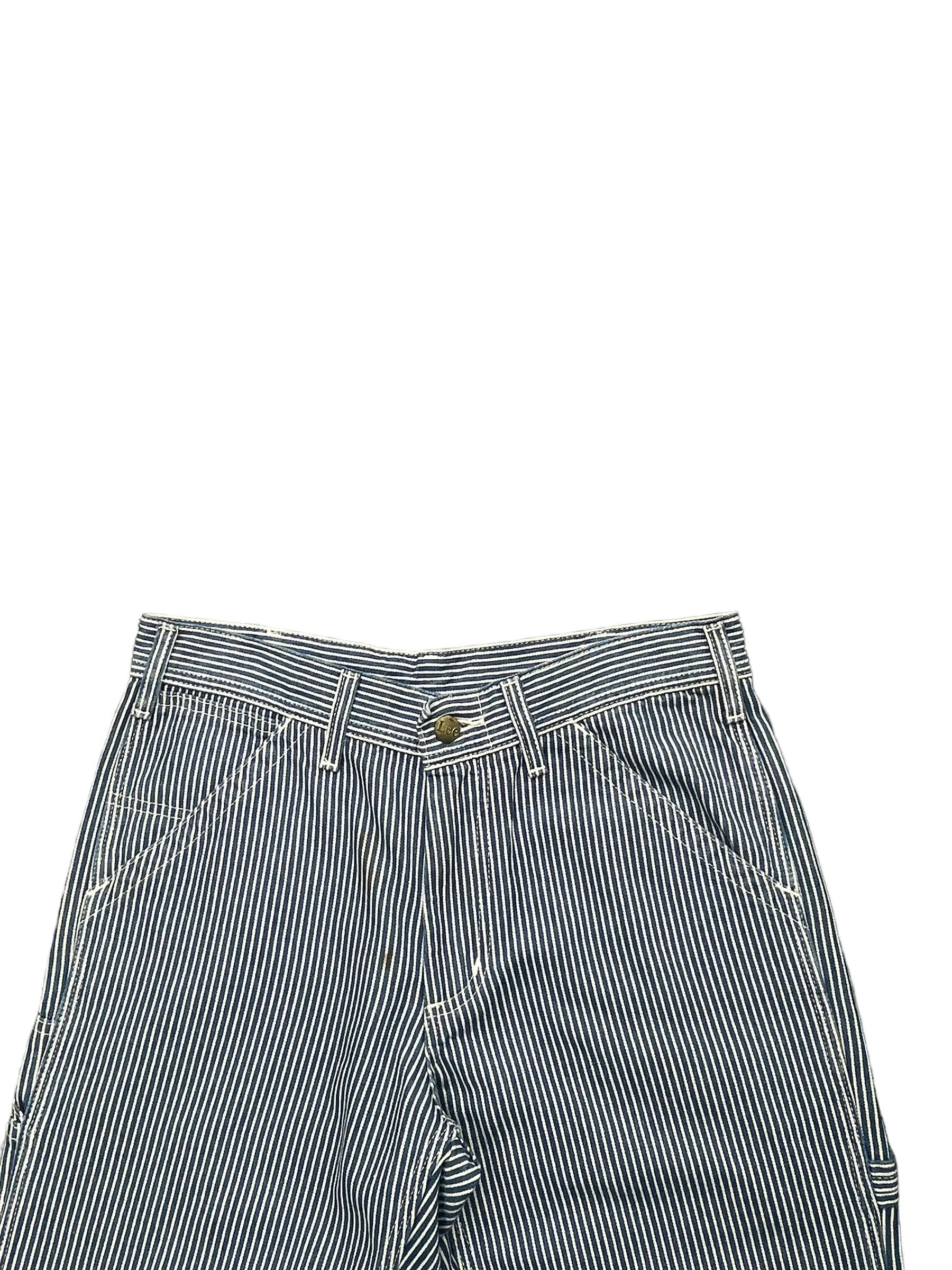 Japanese Brand Vintage Lee Hickory Workers Denim Size US 31 - 4 Thumbnail