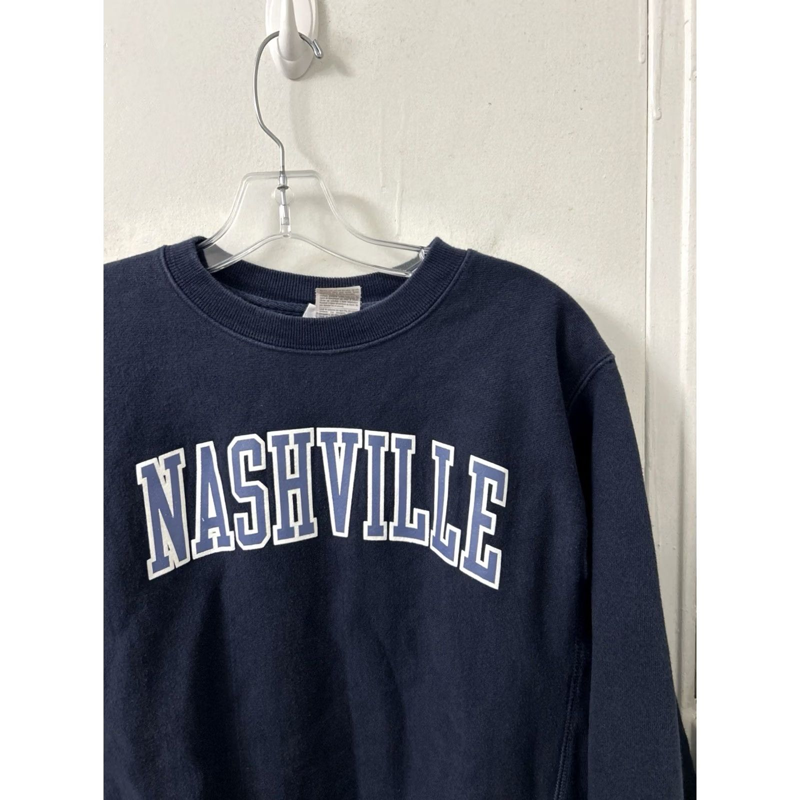 Champion Champion Shirt Mens S Reverse Weave Nashville Sweatshirt Navy Pullover Crewneck Size US S / EU 44-46 / 1 - 5 Thumbnail