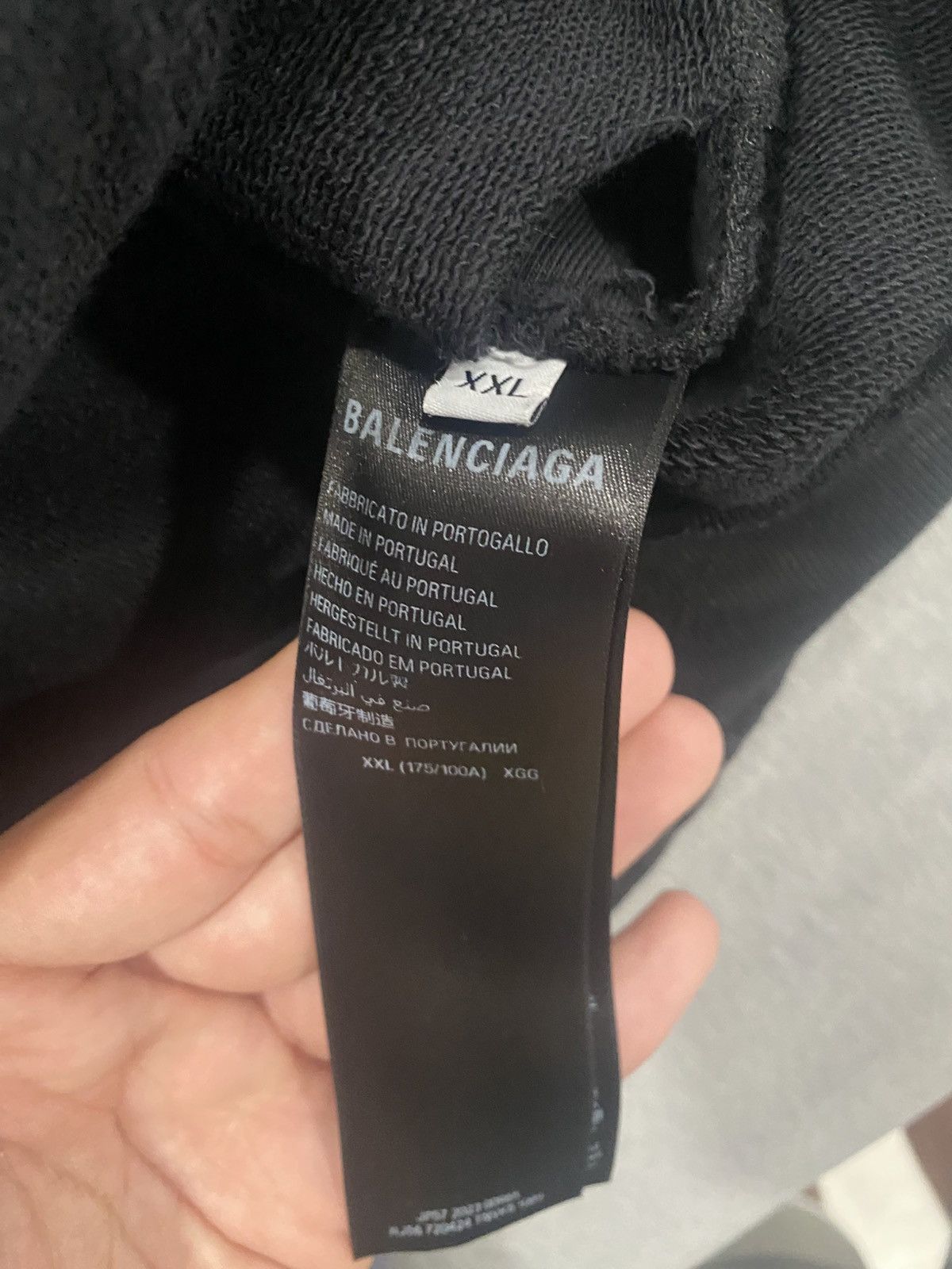 Balenciaga Winter 22 Destroyed Small Fit Gaffer Zip Hoodie NWT (XXL) Size US XXL / EU 58 / 5 - 7 Thumbnail