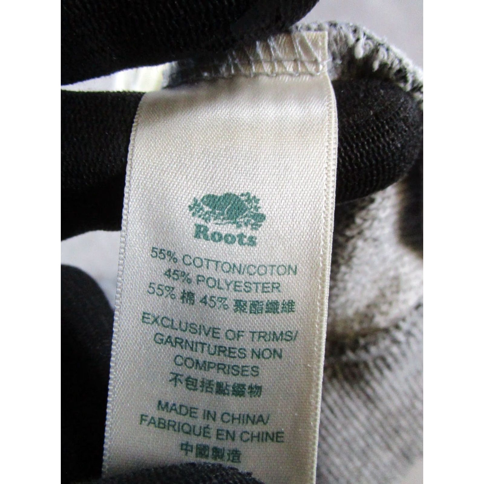 Roots VINTAGE Roots Sweater Womens XS Gray Cotton Blend Fleece Pullover Semi-Quarter Zip Casual Size XS / US 0-2 / IT 36-38 - 4 Thumbnail