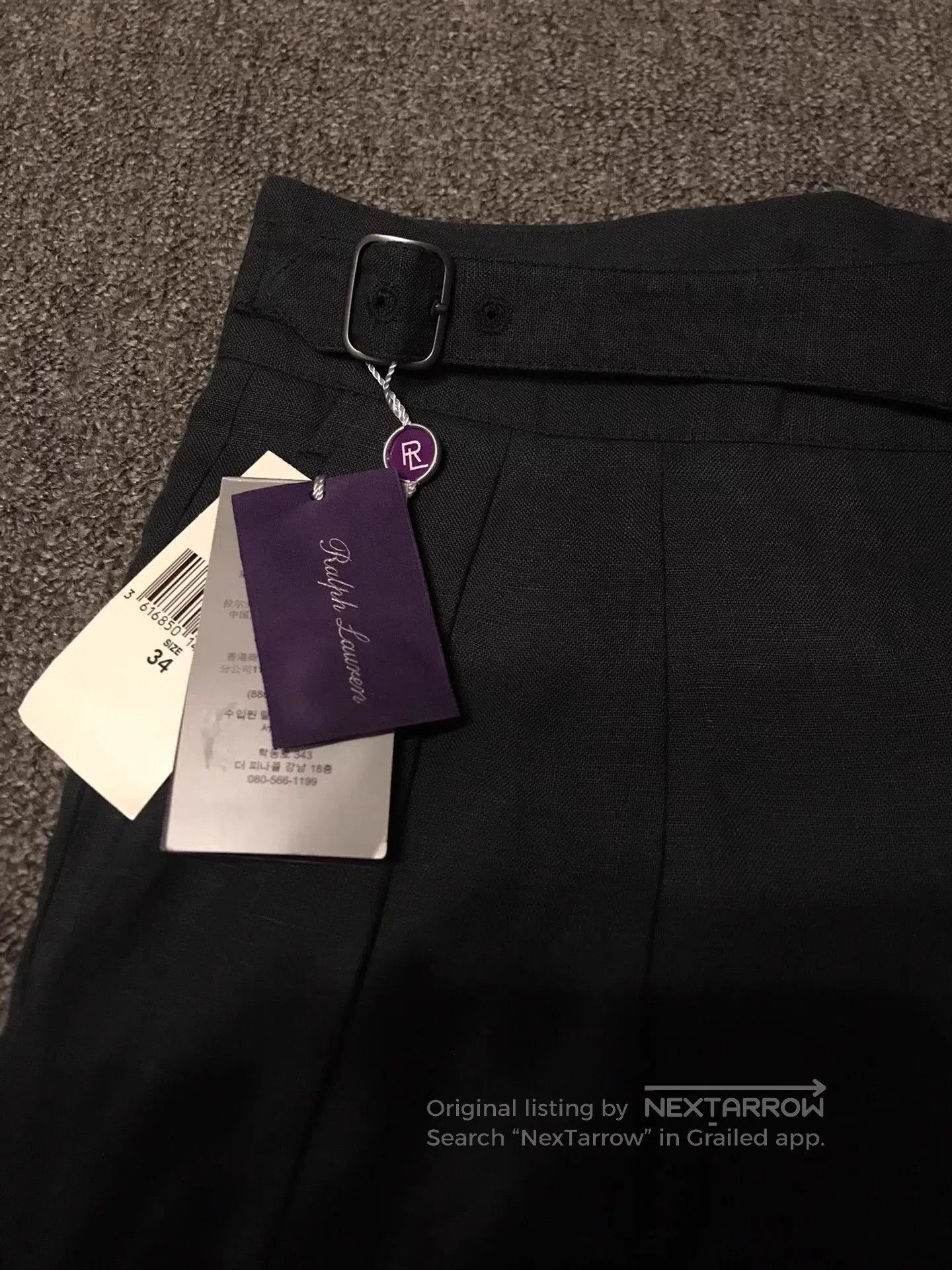 Polo Ralph Lauren Black Pleated Casual Shorts Size 34. Size US 34 / EU 50 - 2 Thumbnail