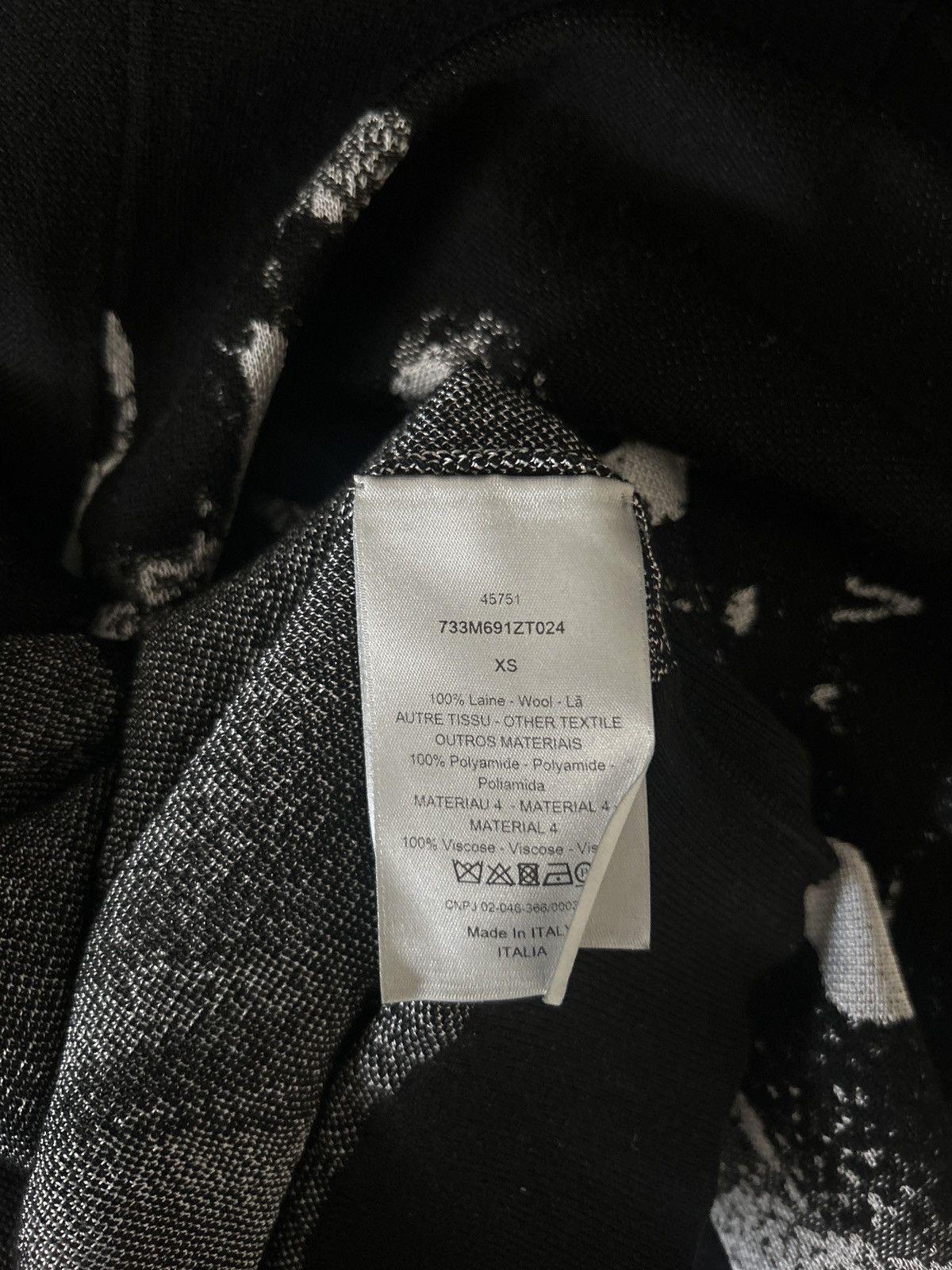 Dior Dior Mosh Pit Sweater FW17 Dan Witz Size US XXS / EU 40 - 3 Thumbnail