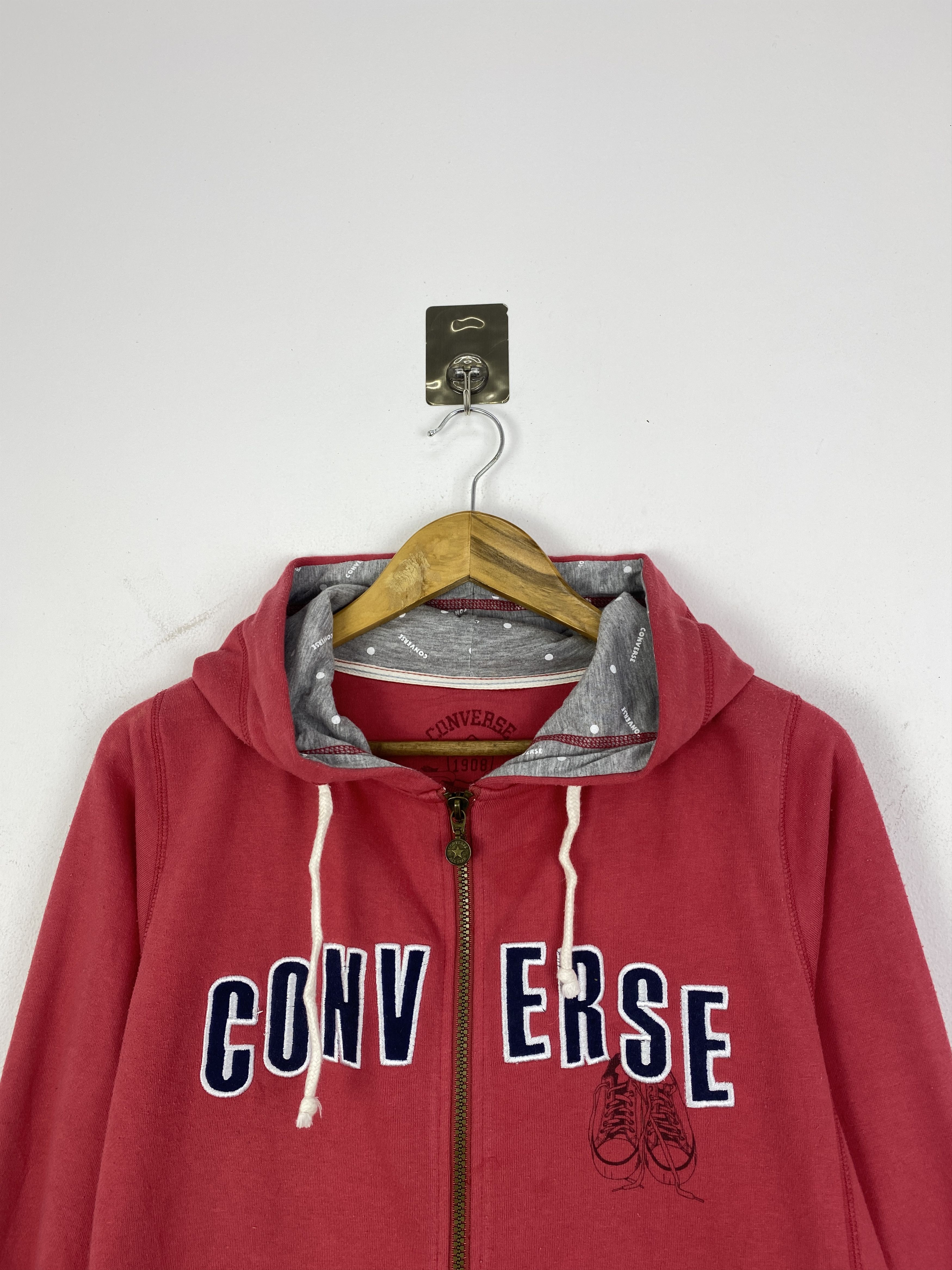 Converse Vintage Converse Wording Zipper Up Hoodie SH0240 Size US L / EU 52-54 / 3 - 2 Thumbnail