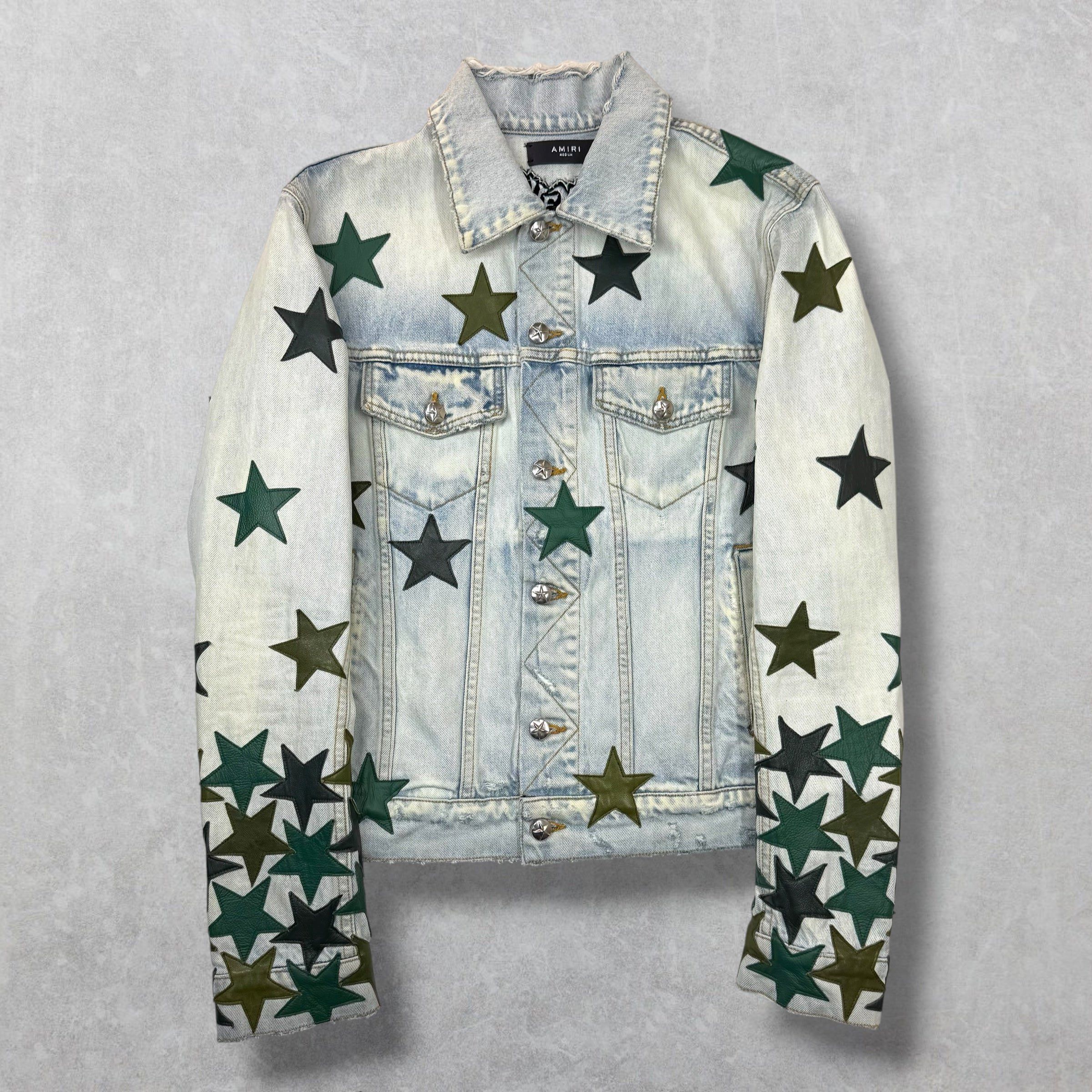 Amiri Amiri x Chemist Green Star Patch Jean Jacket M Size US M / EU 48-50 / 2 - 1 Thumbnail