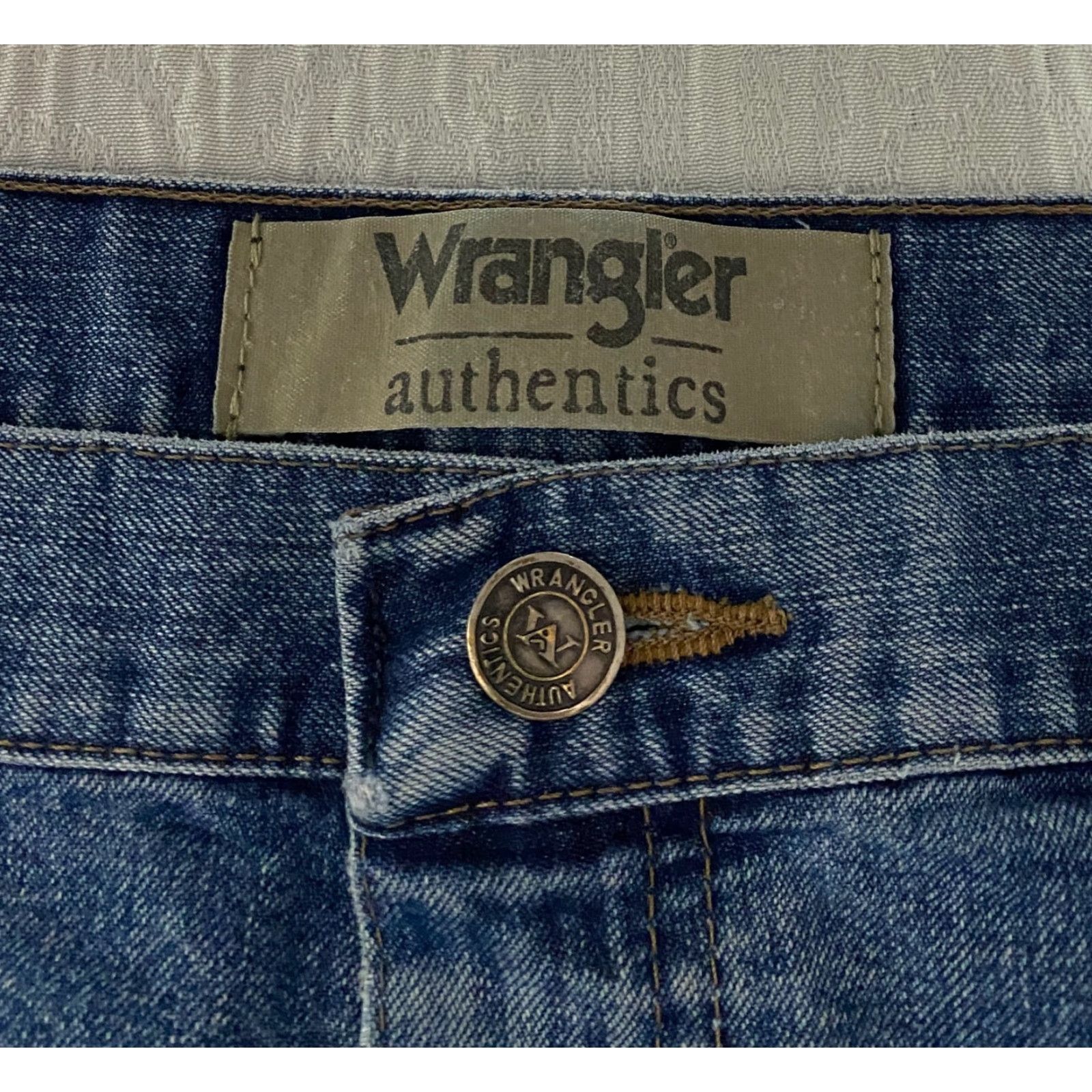 Wrangler Wrangler Jeans Carpenter Men's 36×29 Blue Denim Wide-Leg Regular Straight 29 Inseam 36 W Fabric Denim Blue Carpenter Style Jeans Mens Size US 36 / EU 52 - 7 Thumbnail