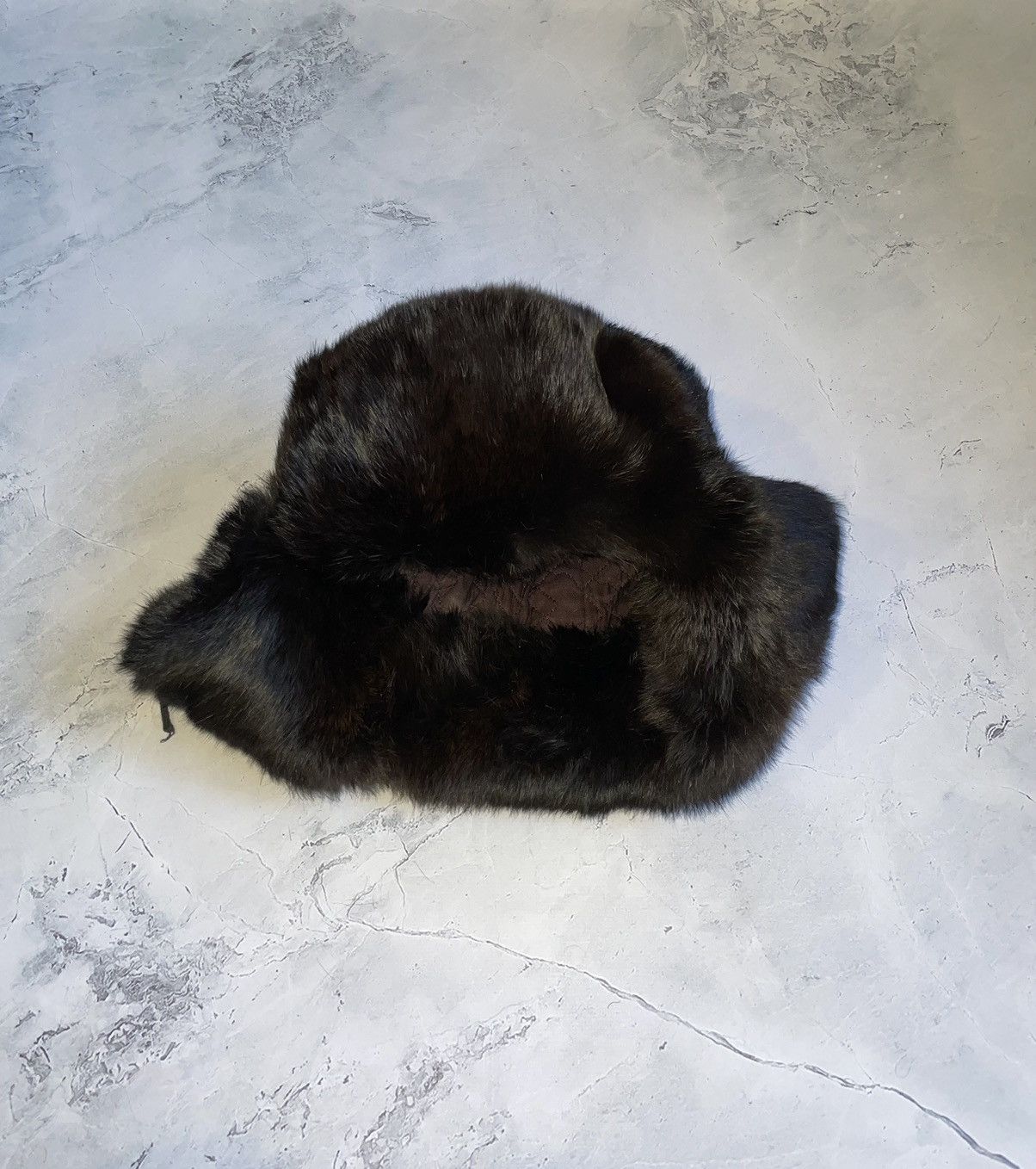 Japanese Brand Ushanka Trapper Hat Furry Mohair Fuzzy Fur Hat Size ONE SIZE - 7 Thumbnail